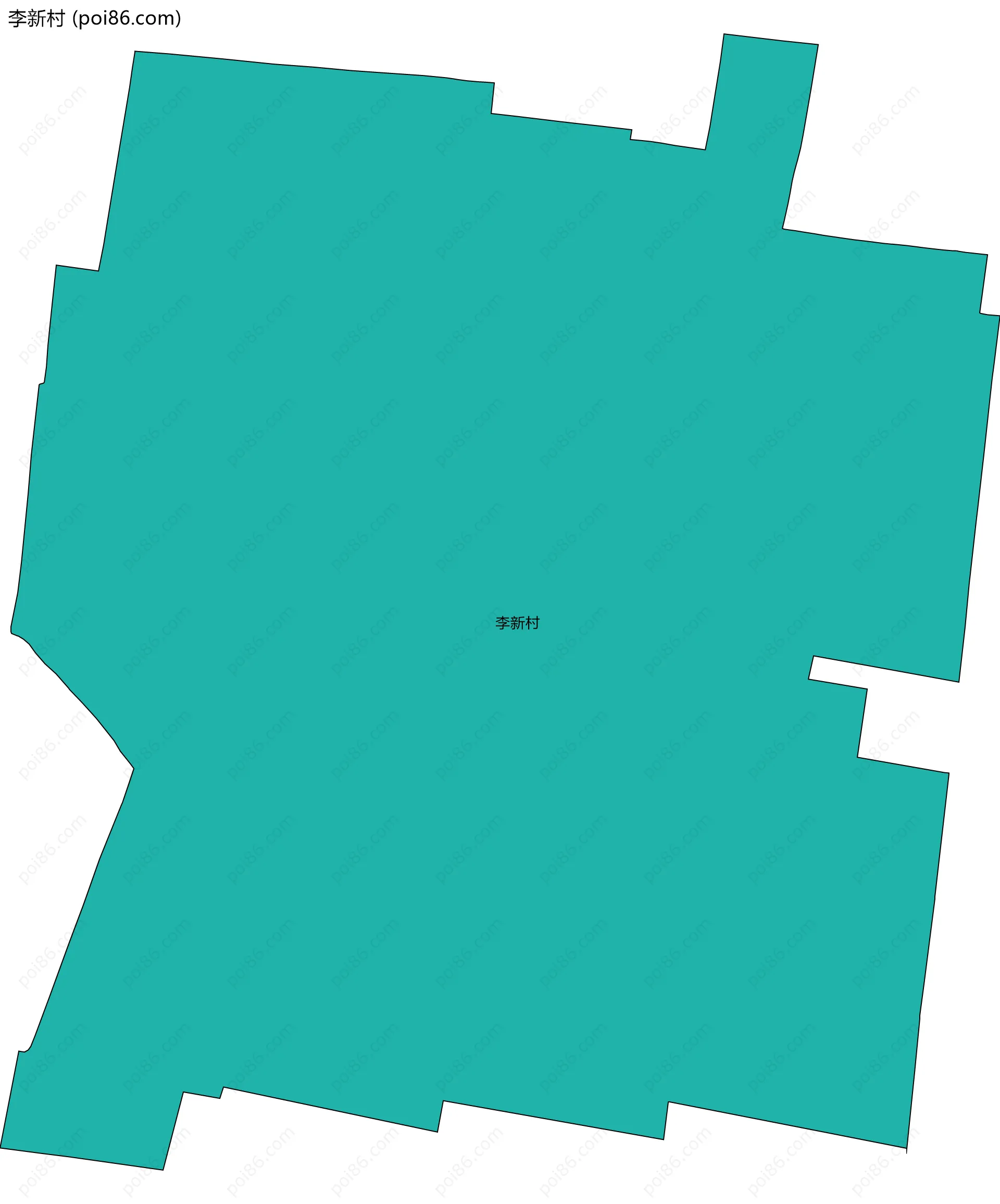 李新村边界地图