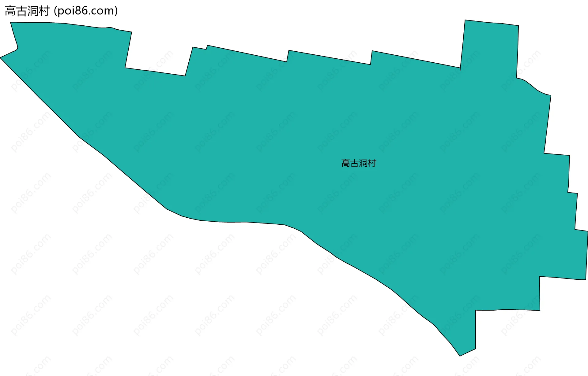 高古洞村边界地图