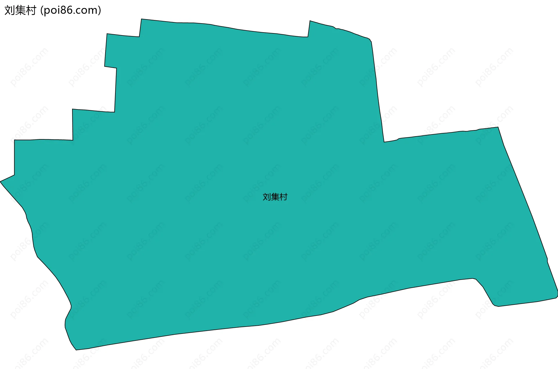 刘集村边界地图