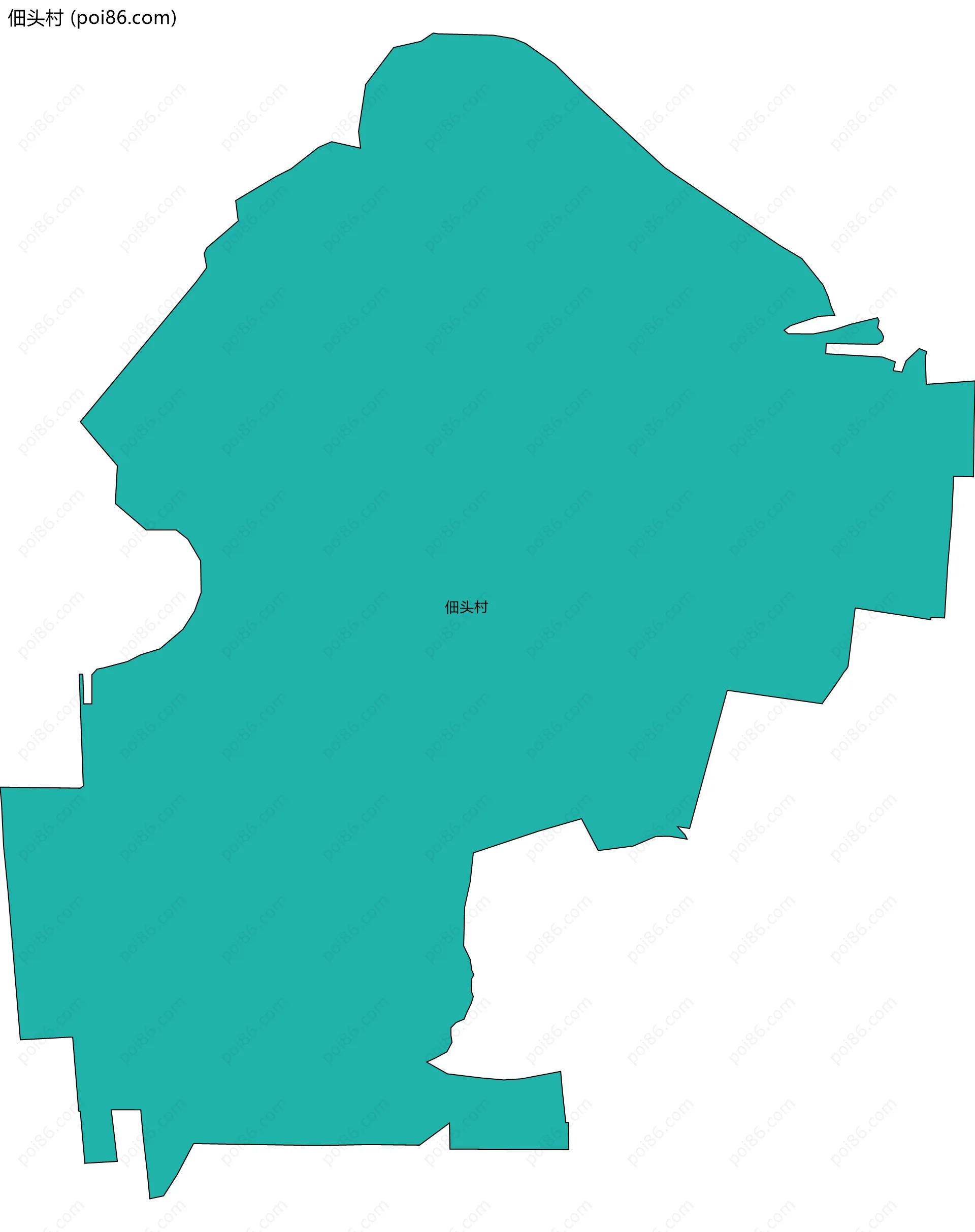 佃头村边界地图