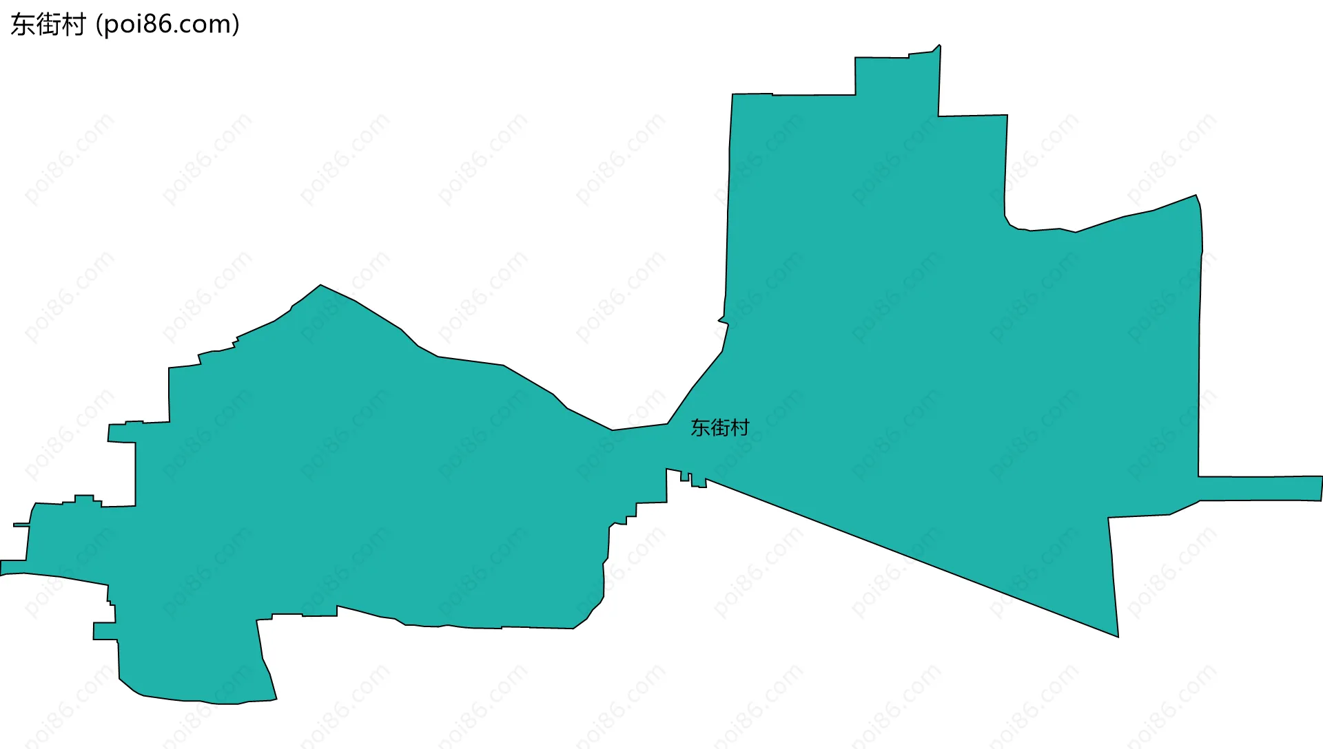 东街村边界地图