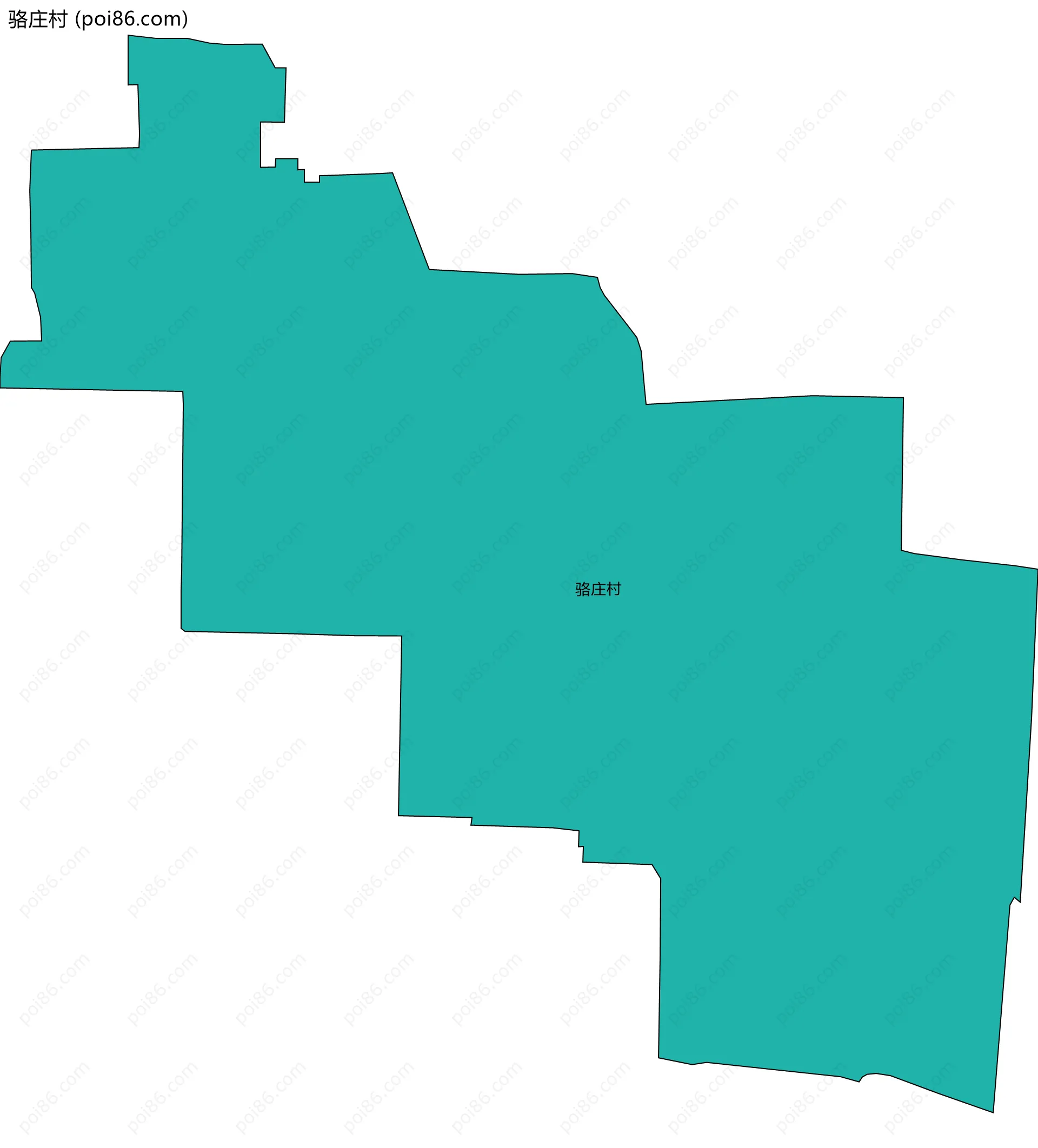 骆庄村边界地图