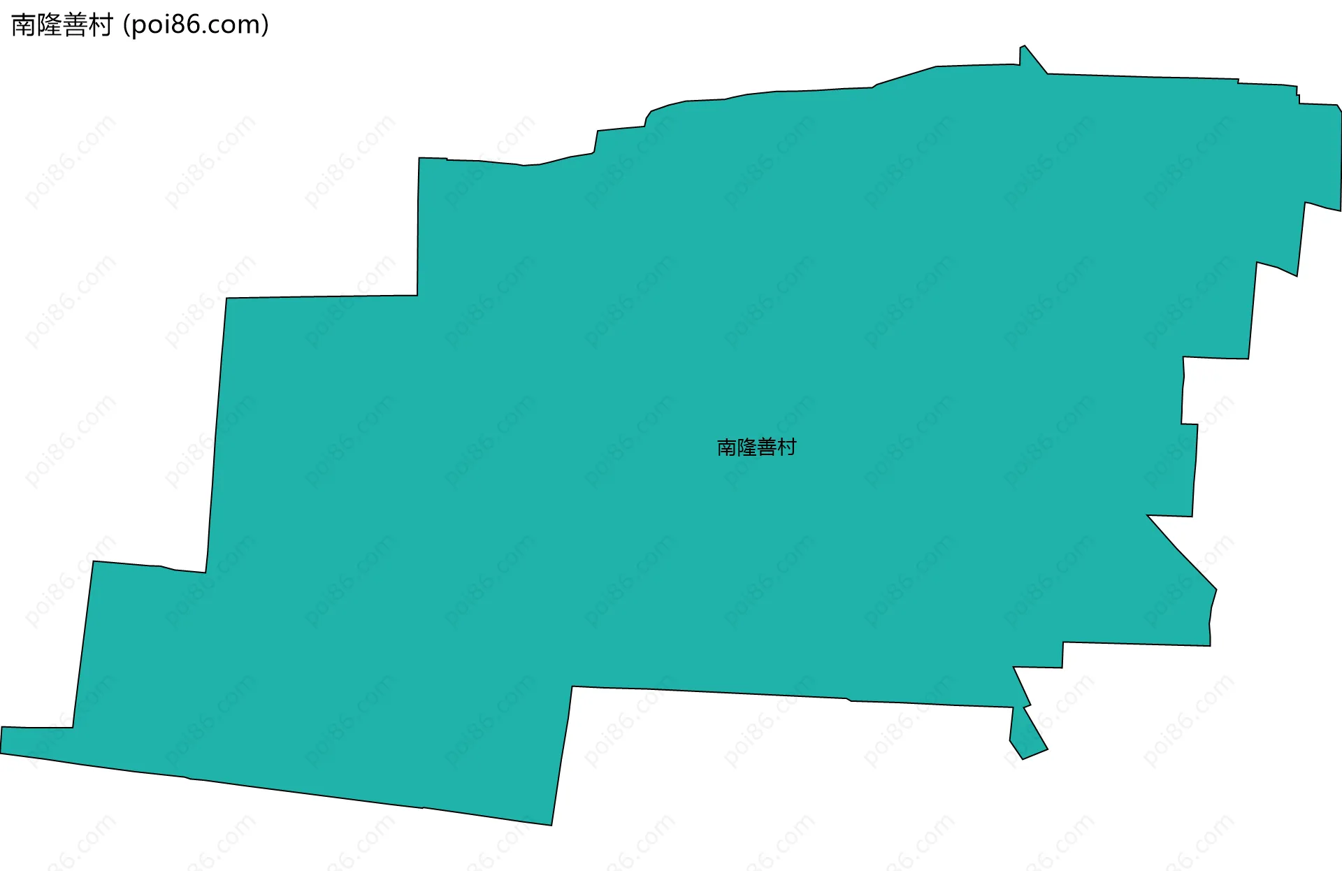 南隆善村边界地图