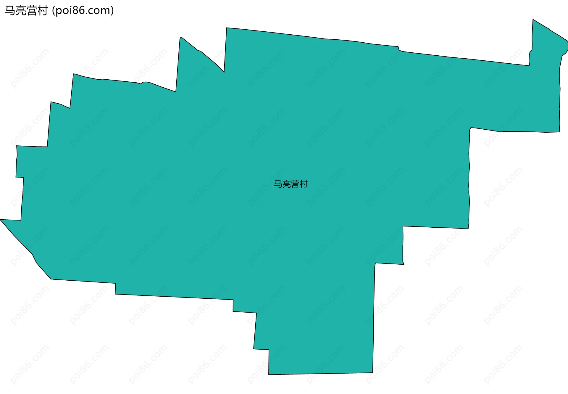 马亮营村边界地图