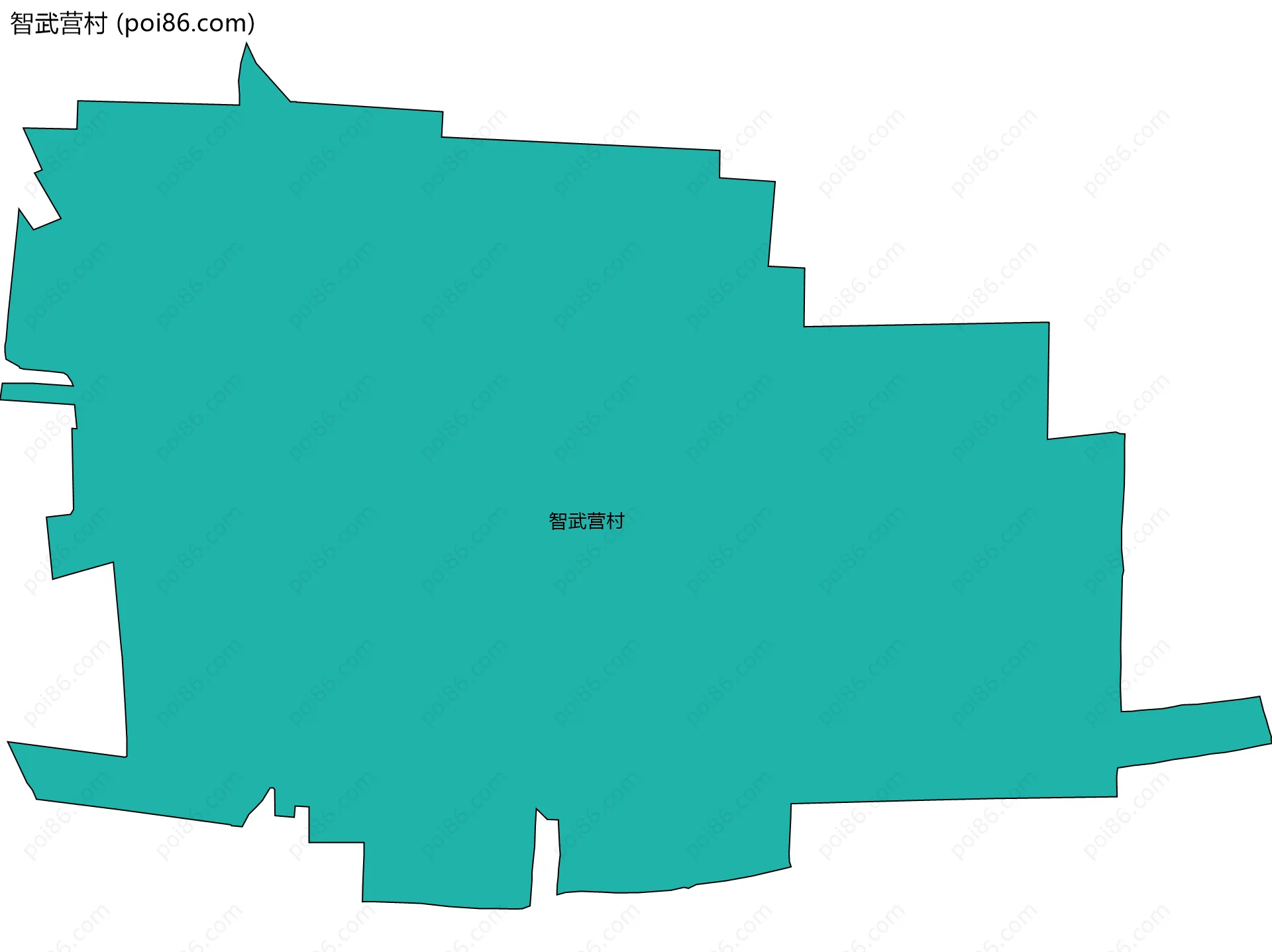 智武营村边界地图