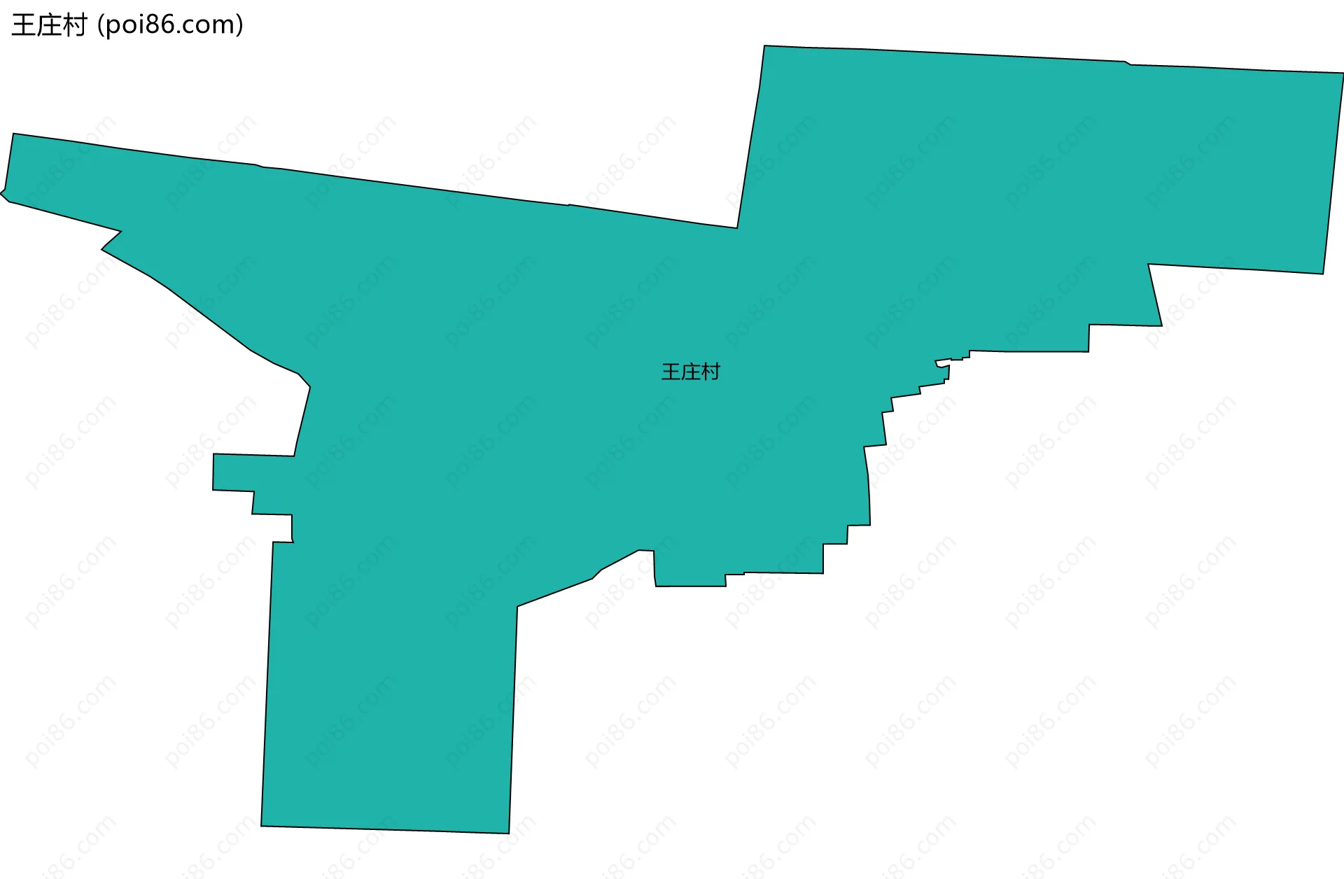 王庄村边界地图