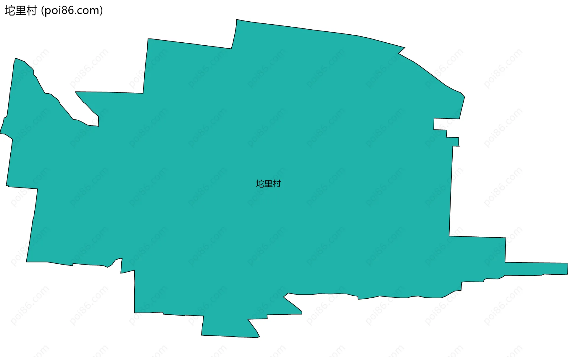 坨里村边界地图