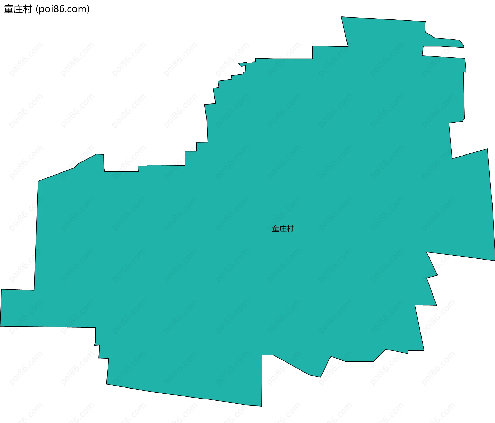 童庄村边界地图