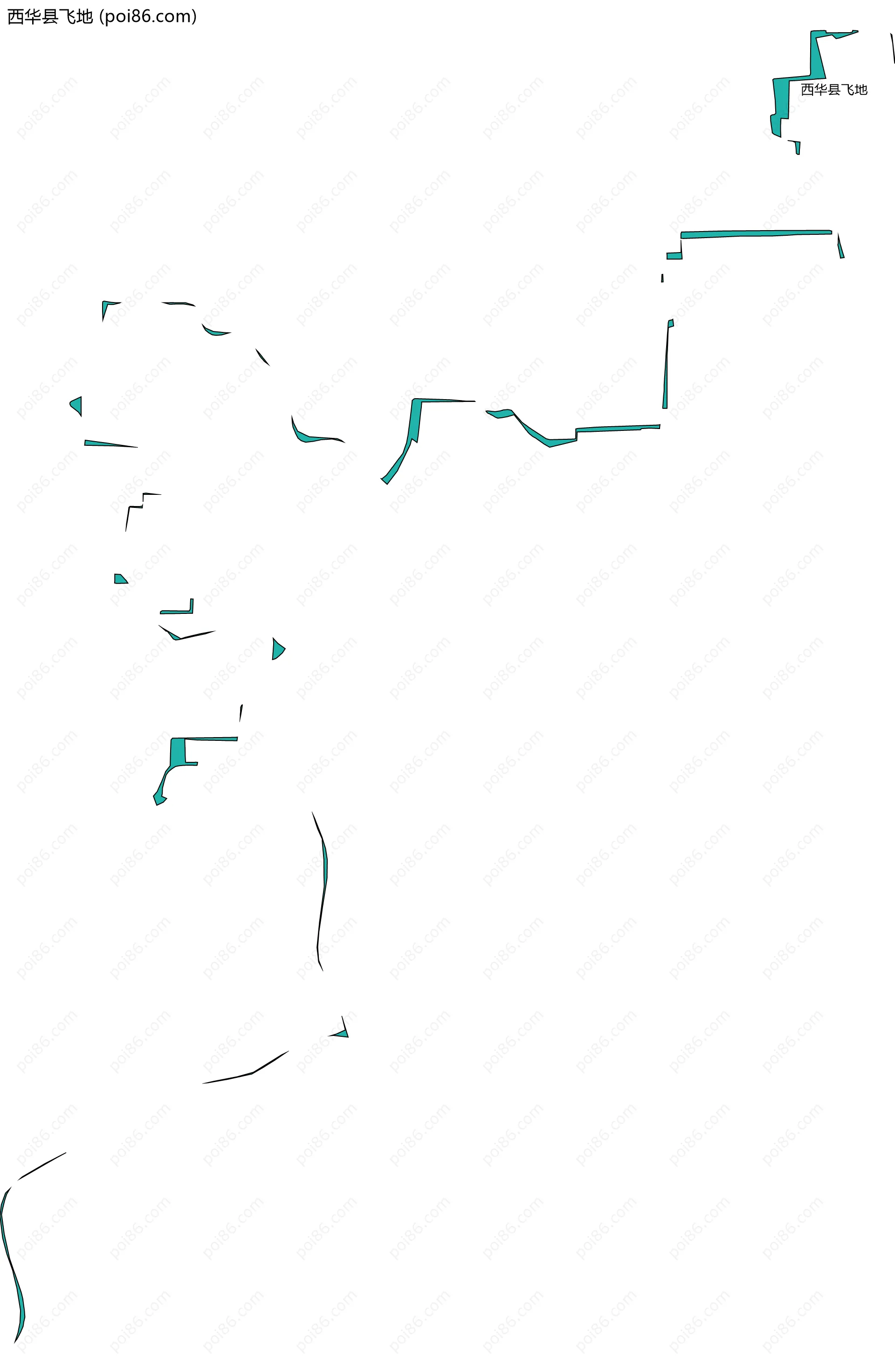 西华县飞地边界地图