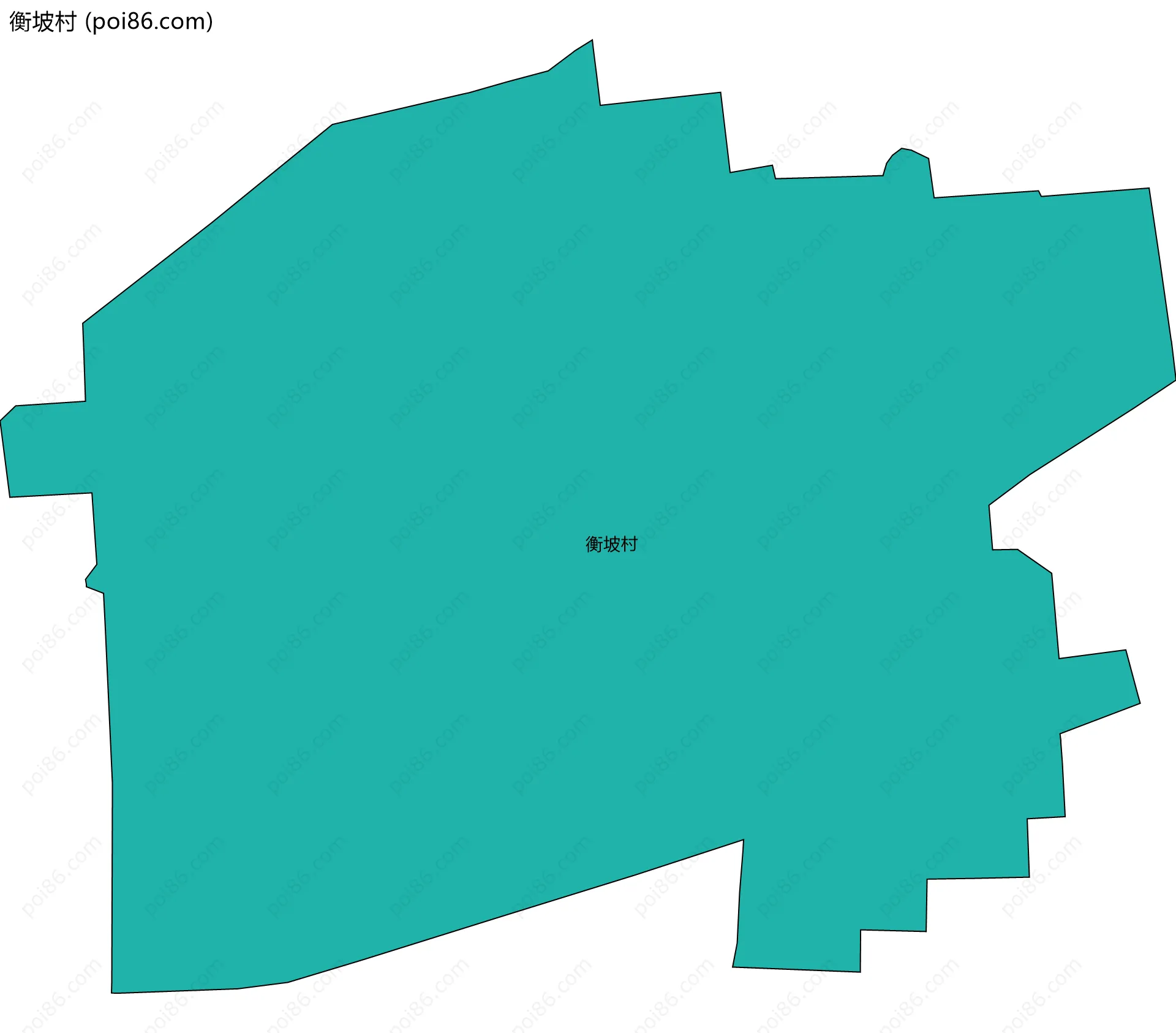 衡坡村边界地图
