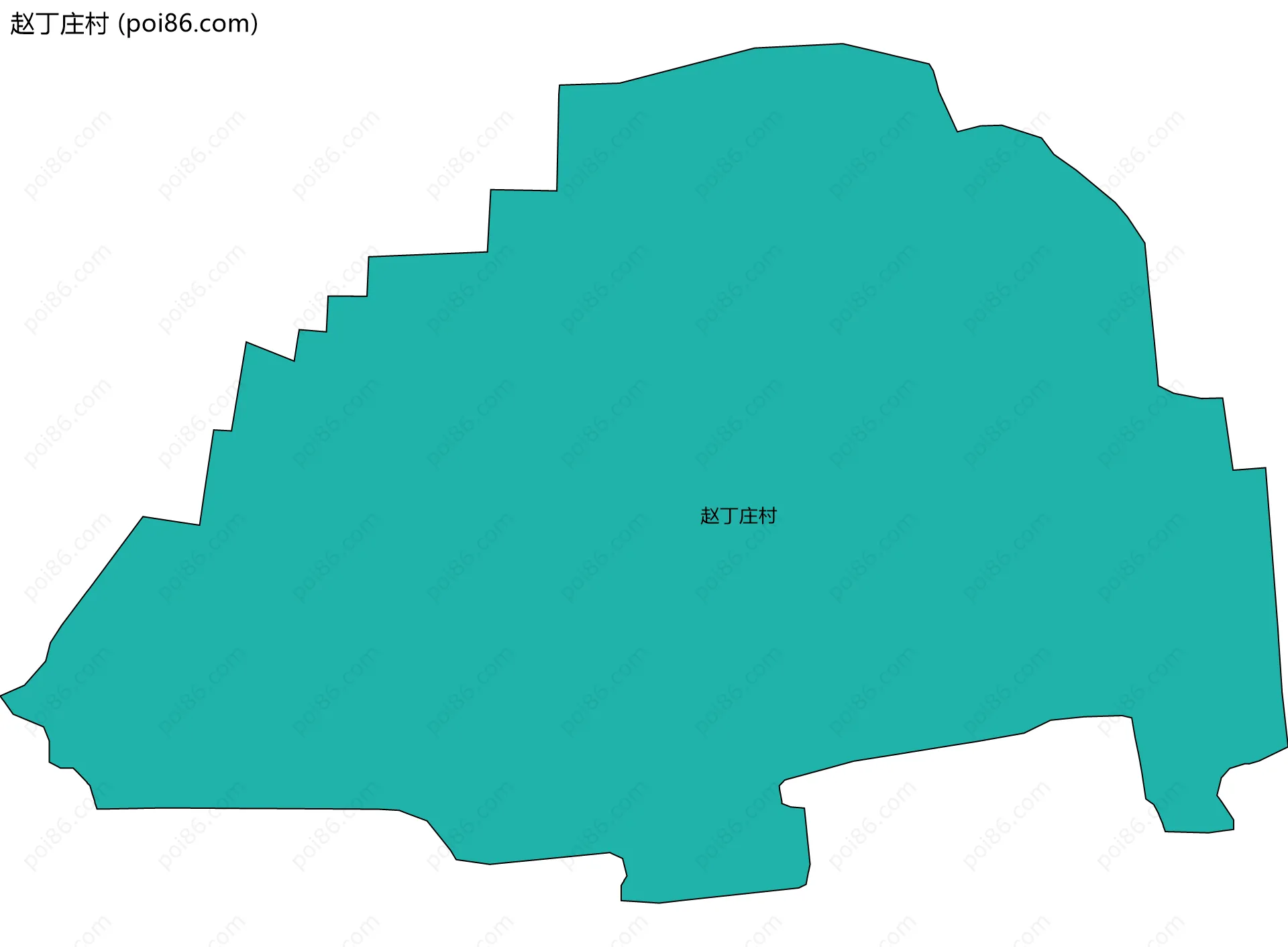 赵丁庄村边界地图