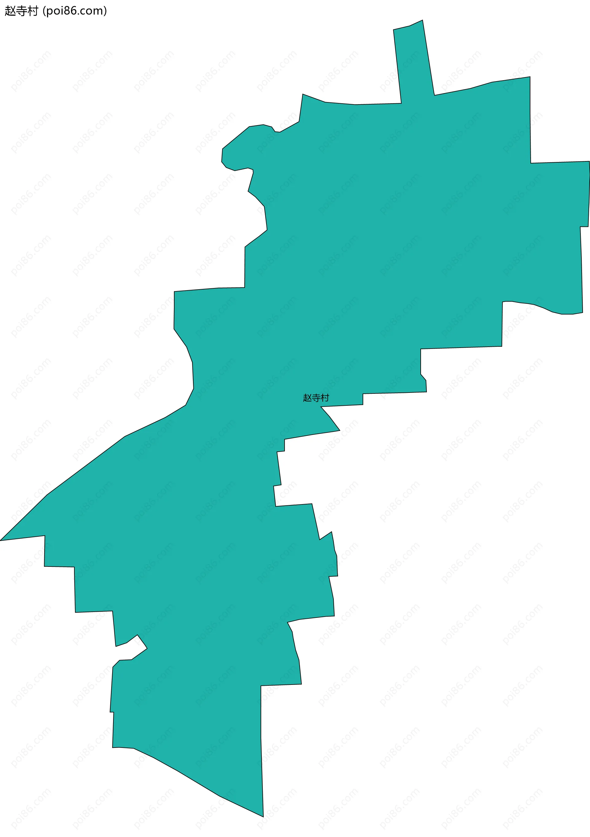 赵寺村边界地图