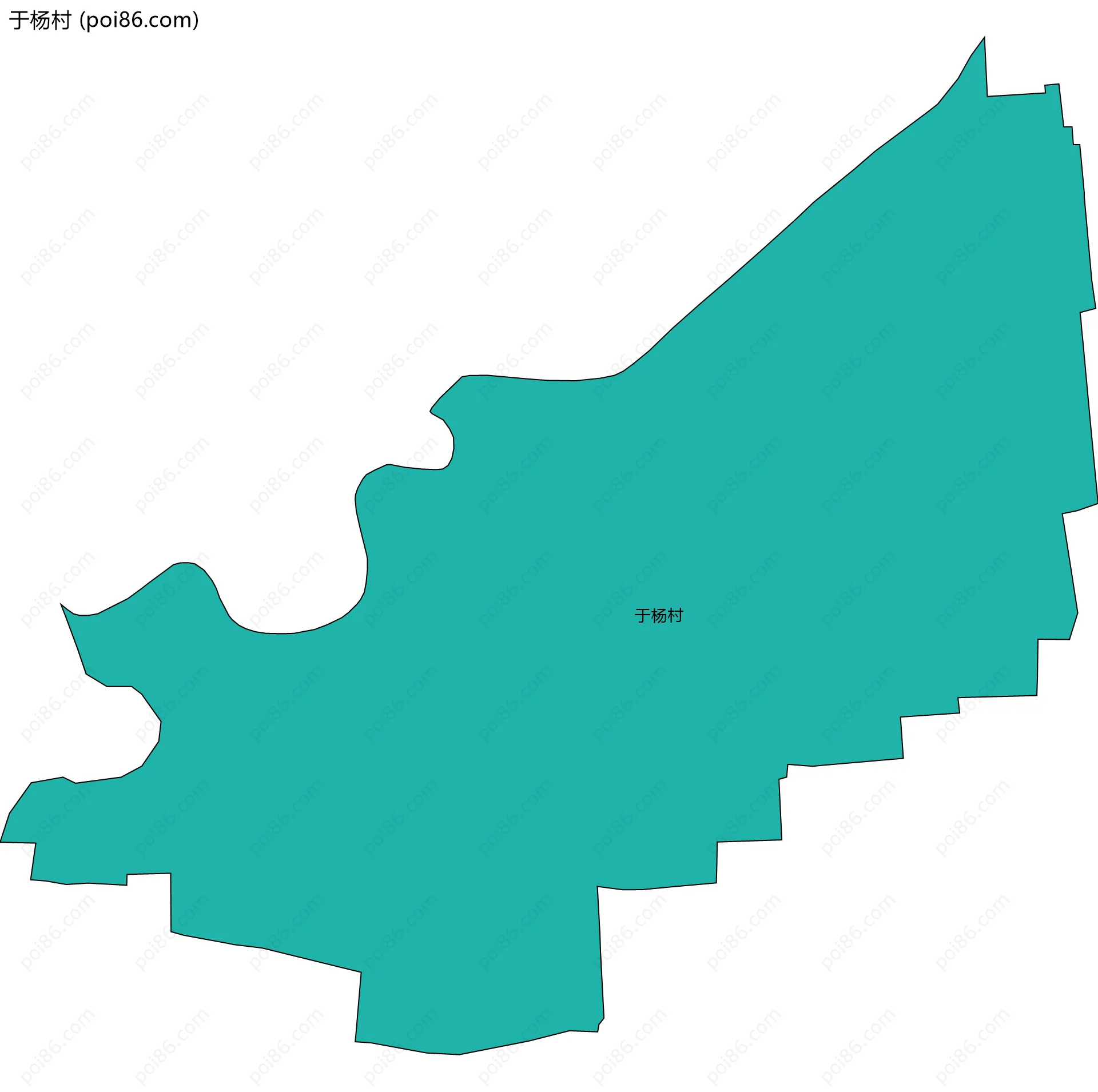 于杨村边界地图