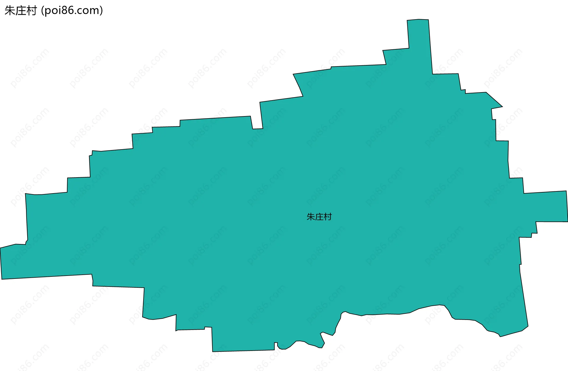 朱庄村边界地图