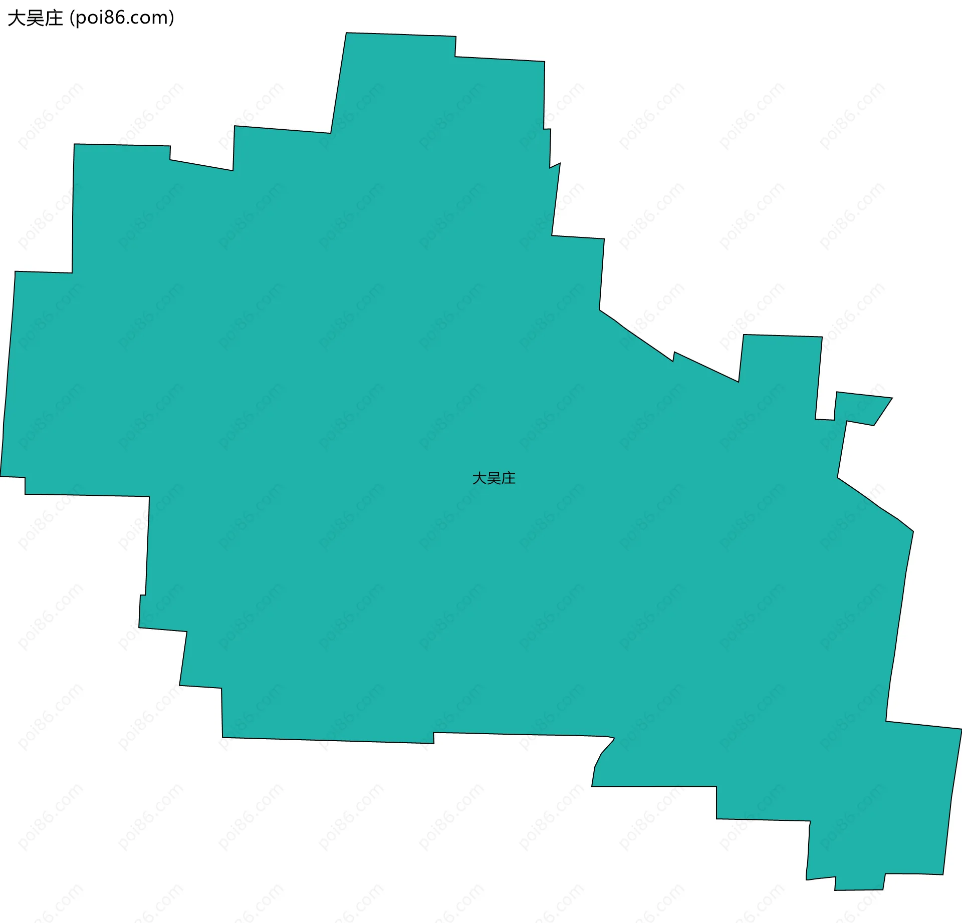 大吴庄边界地图