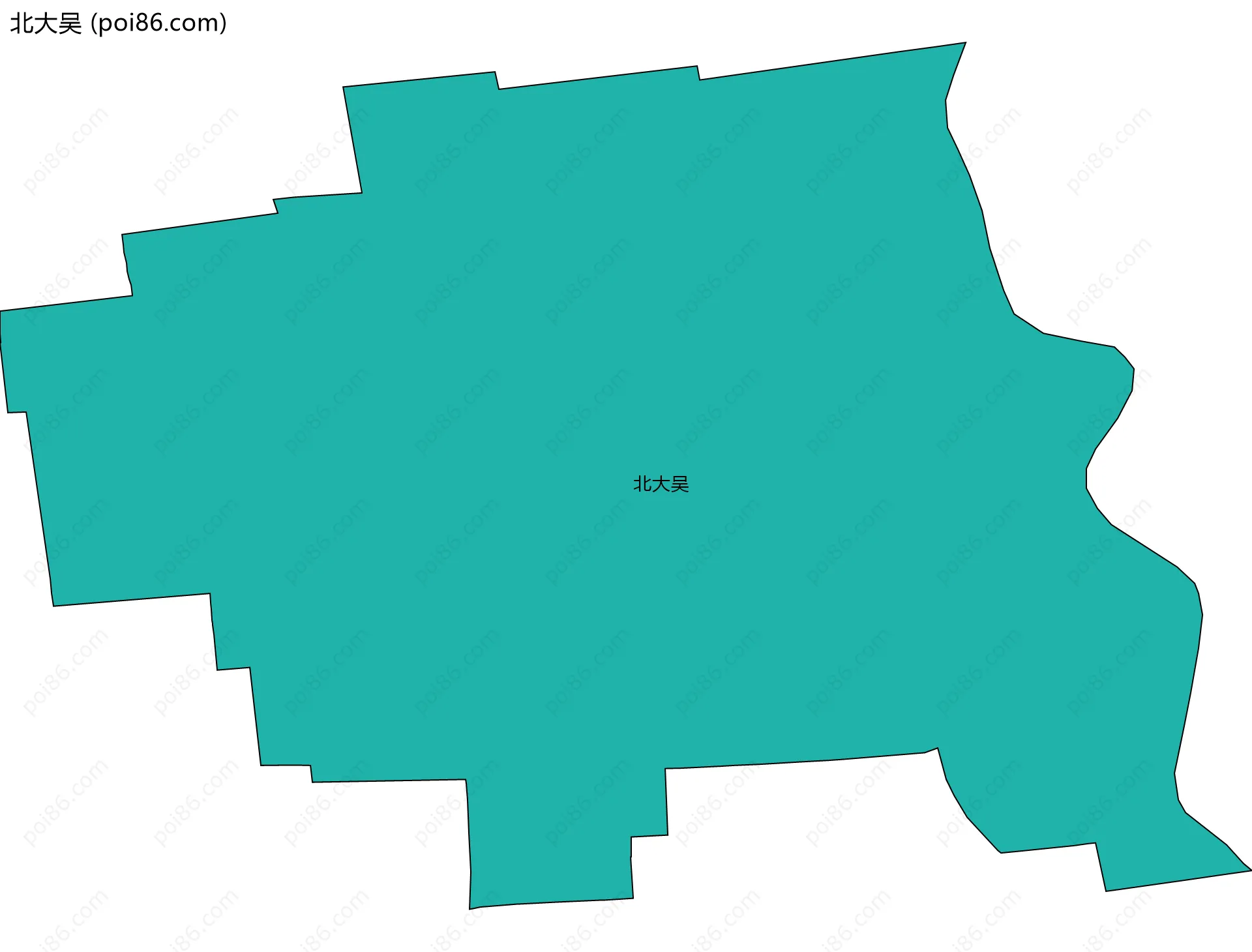 北大吴边界地图