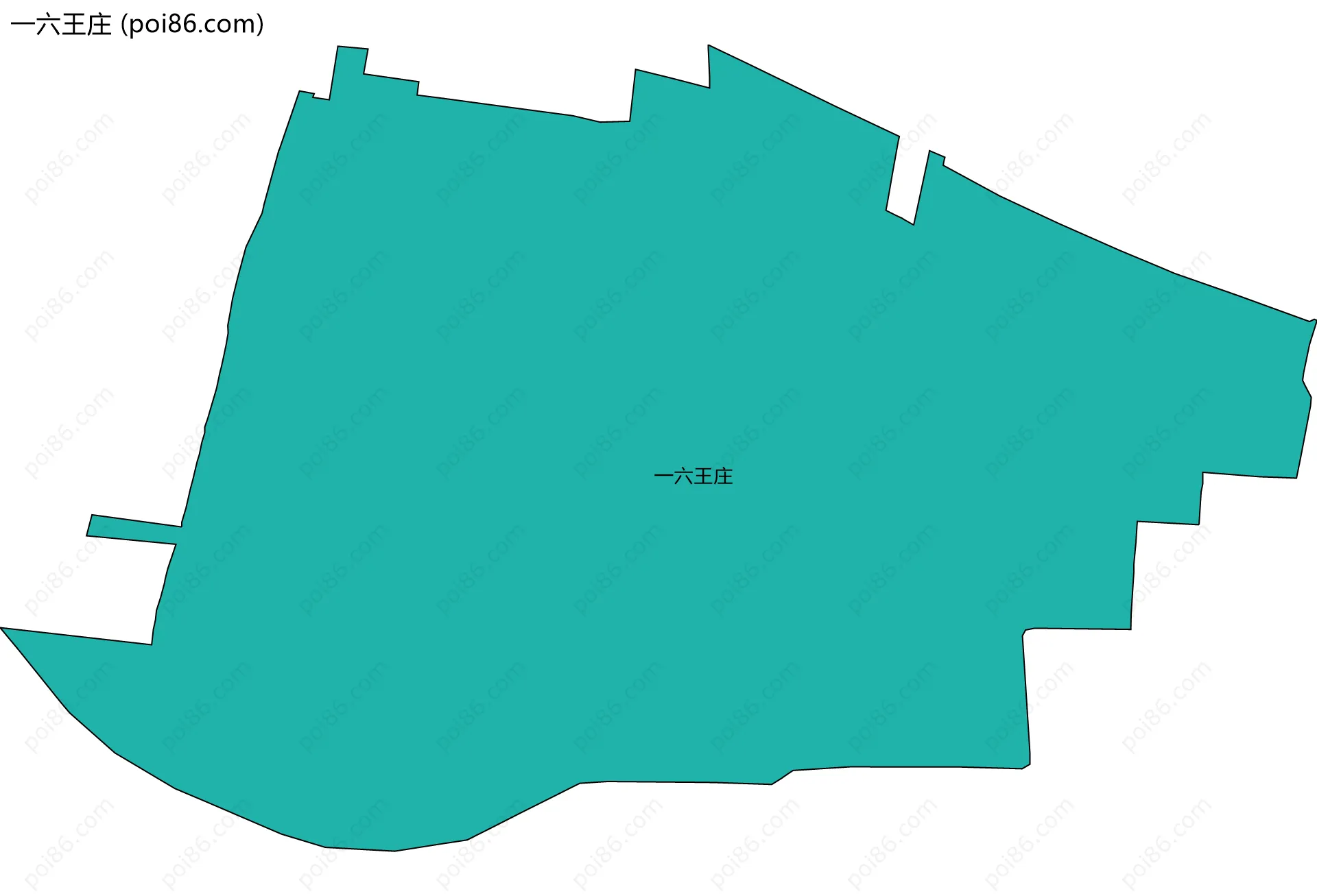 一六王庄边界地图