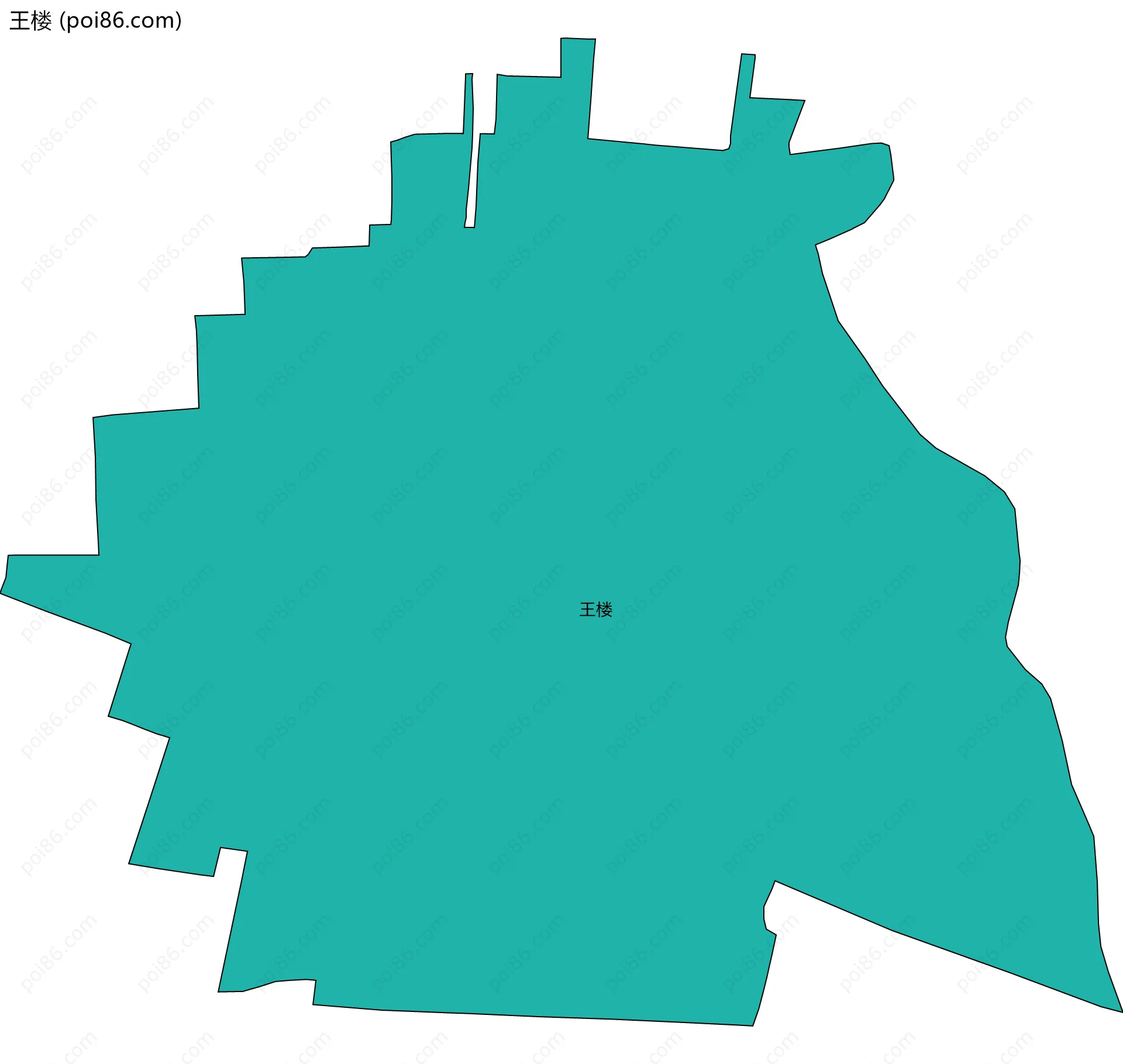 王楼边界地图