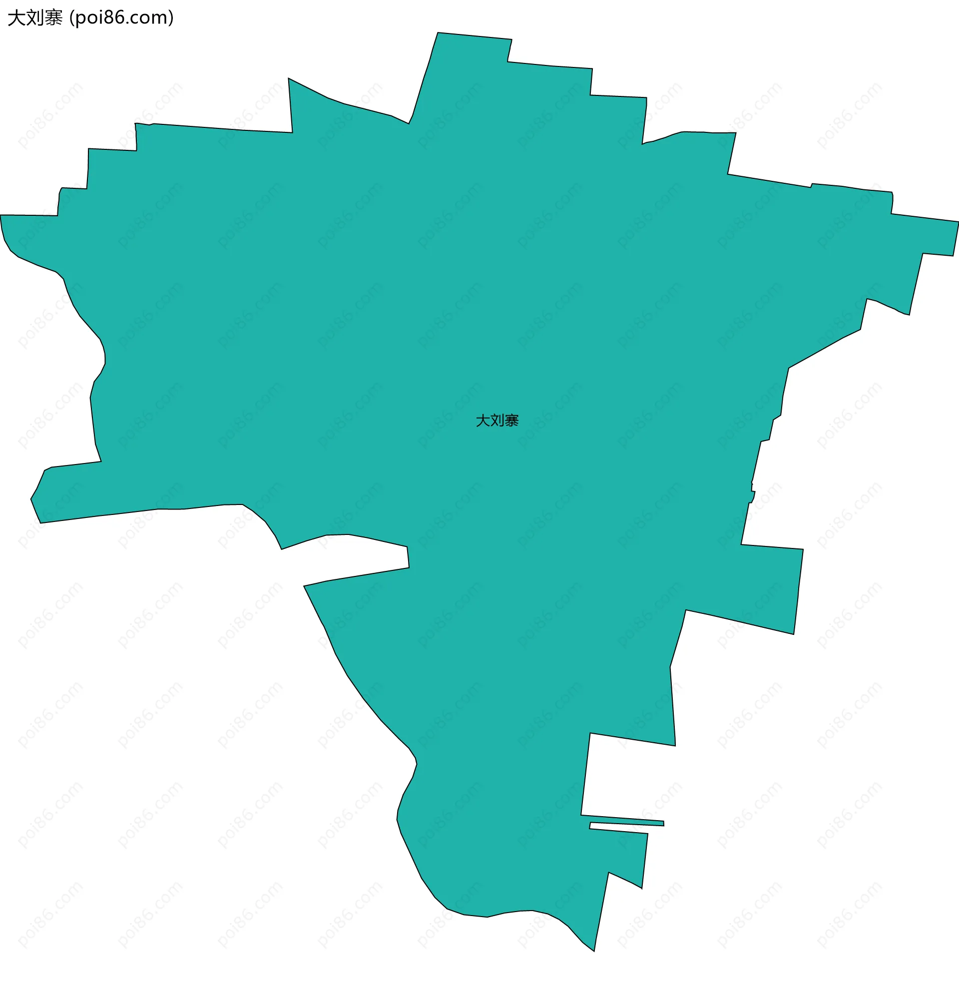 大刘寨边界地图