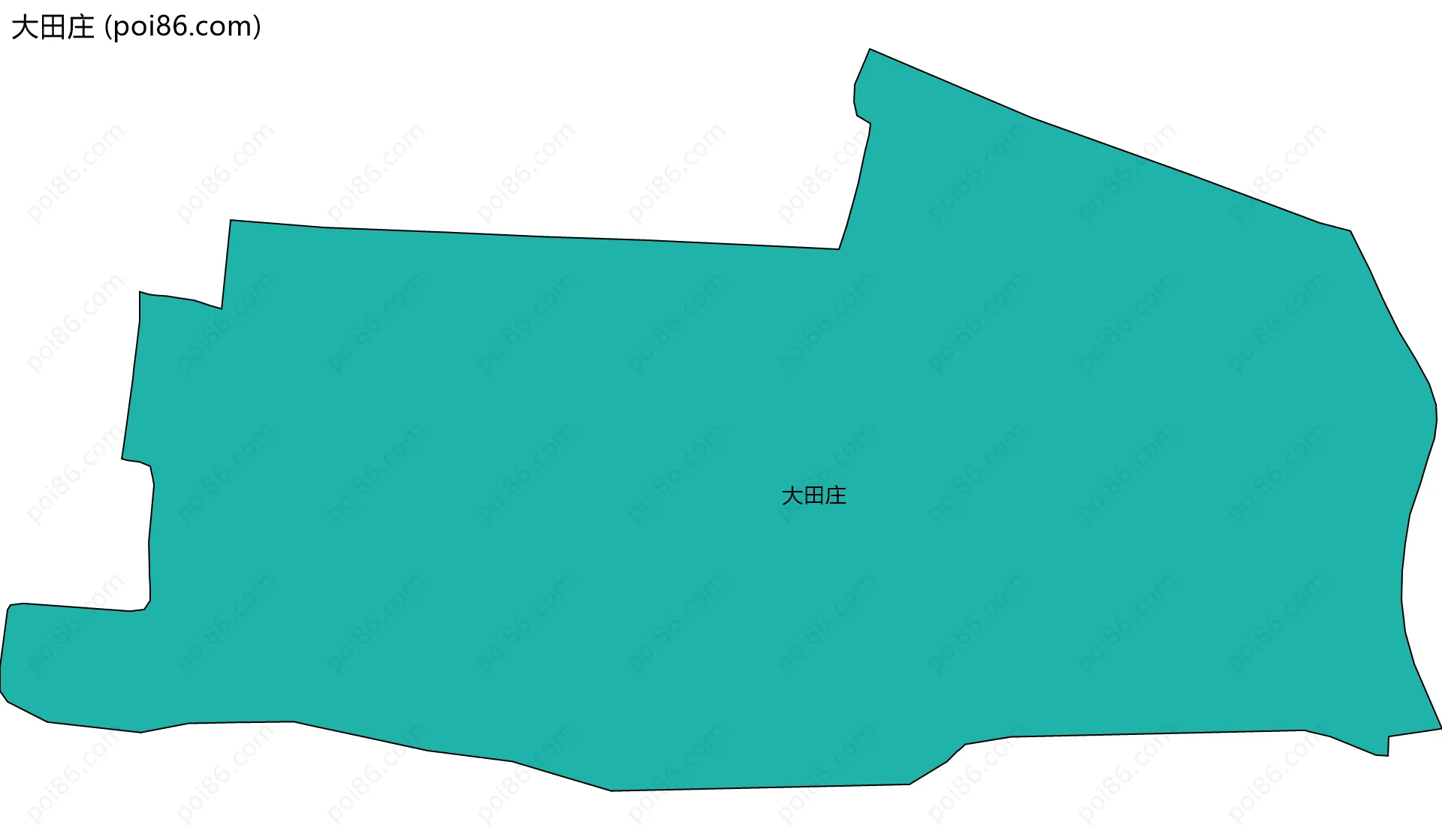 大田庄边界地图