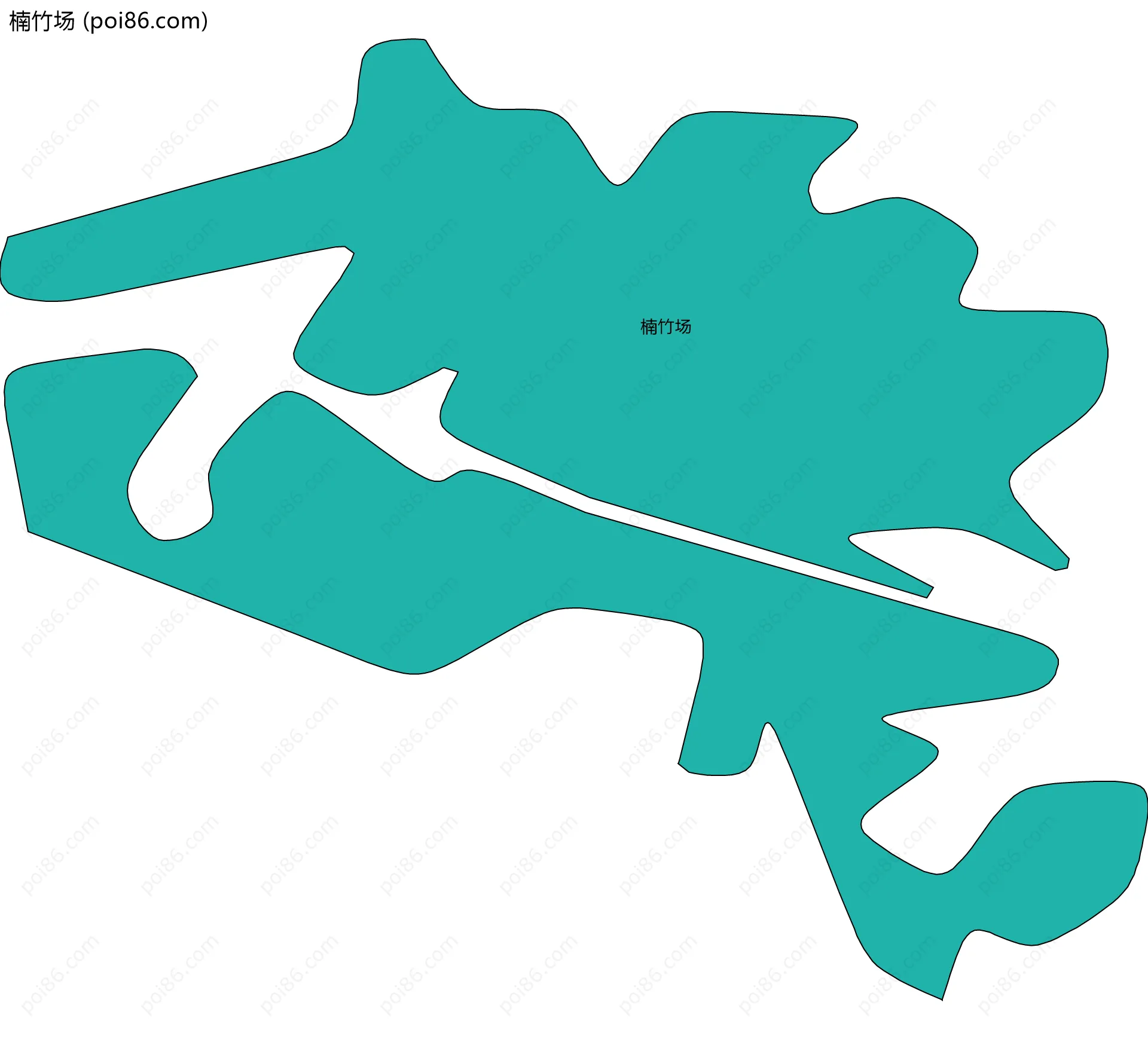 楠竹场边界地图