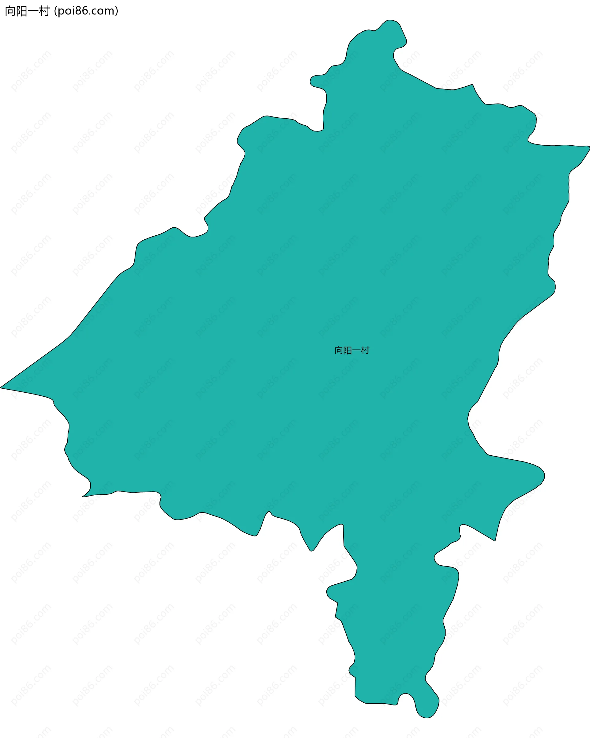 向阳一村边界地图