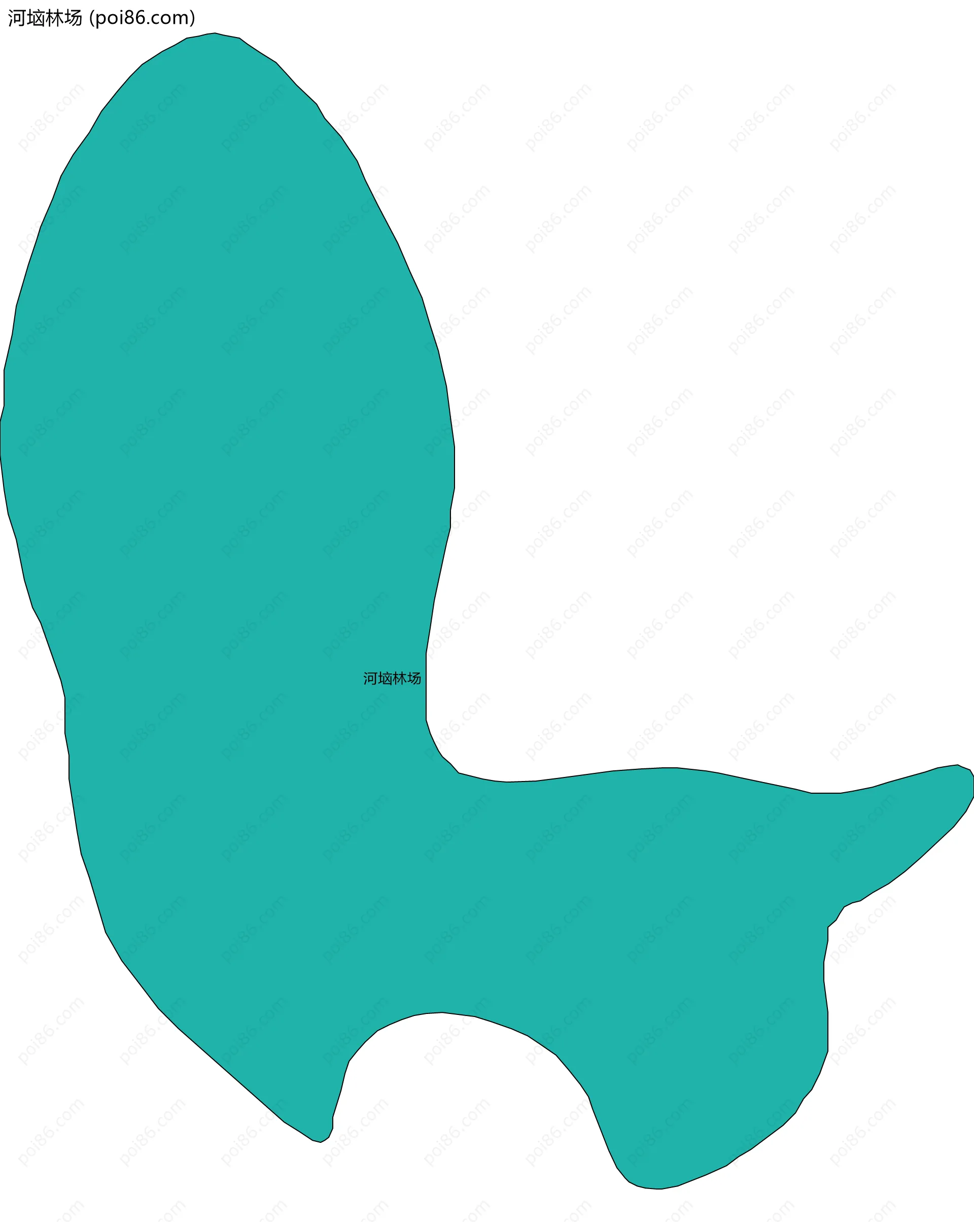 河垴林场边界地图