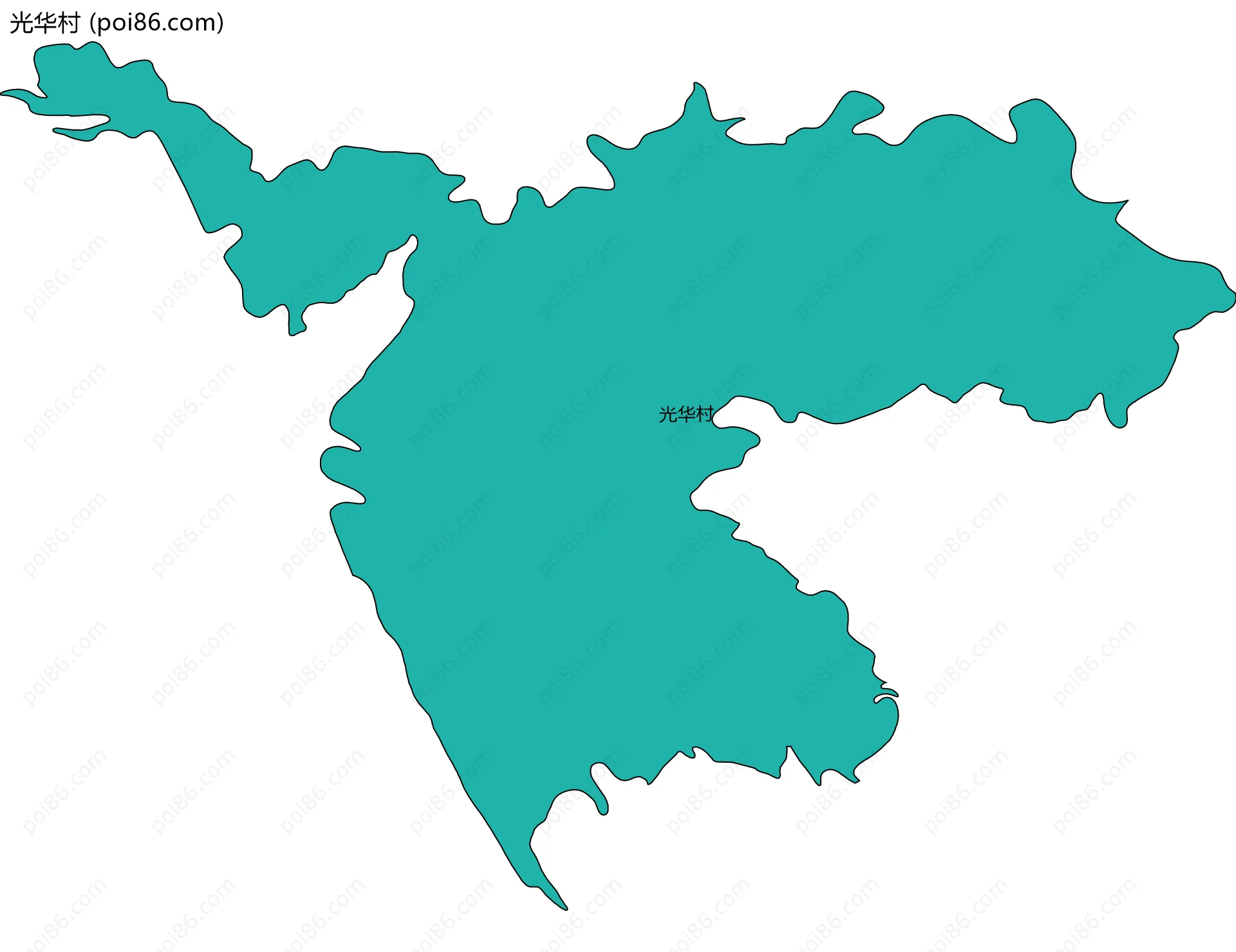 光华村边界地图