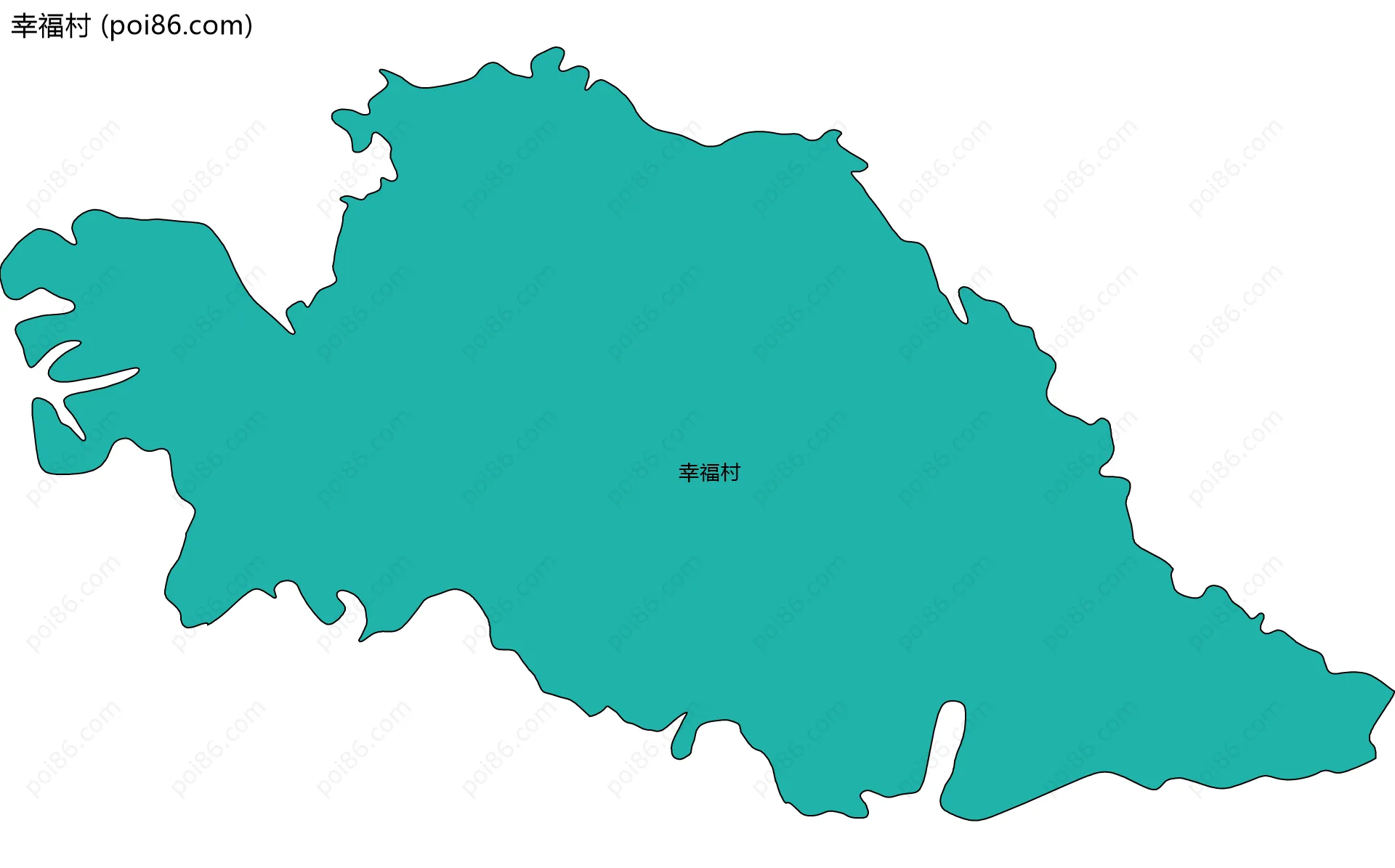 幸福村边界地图