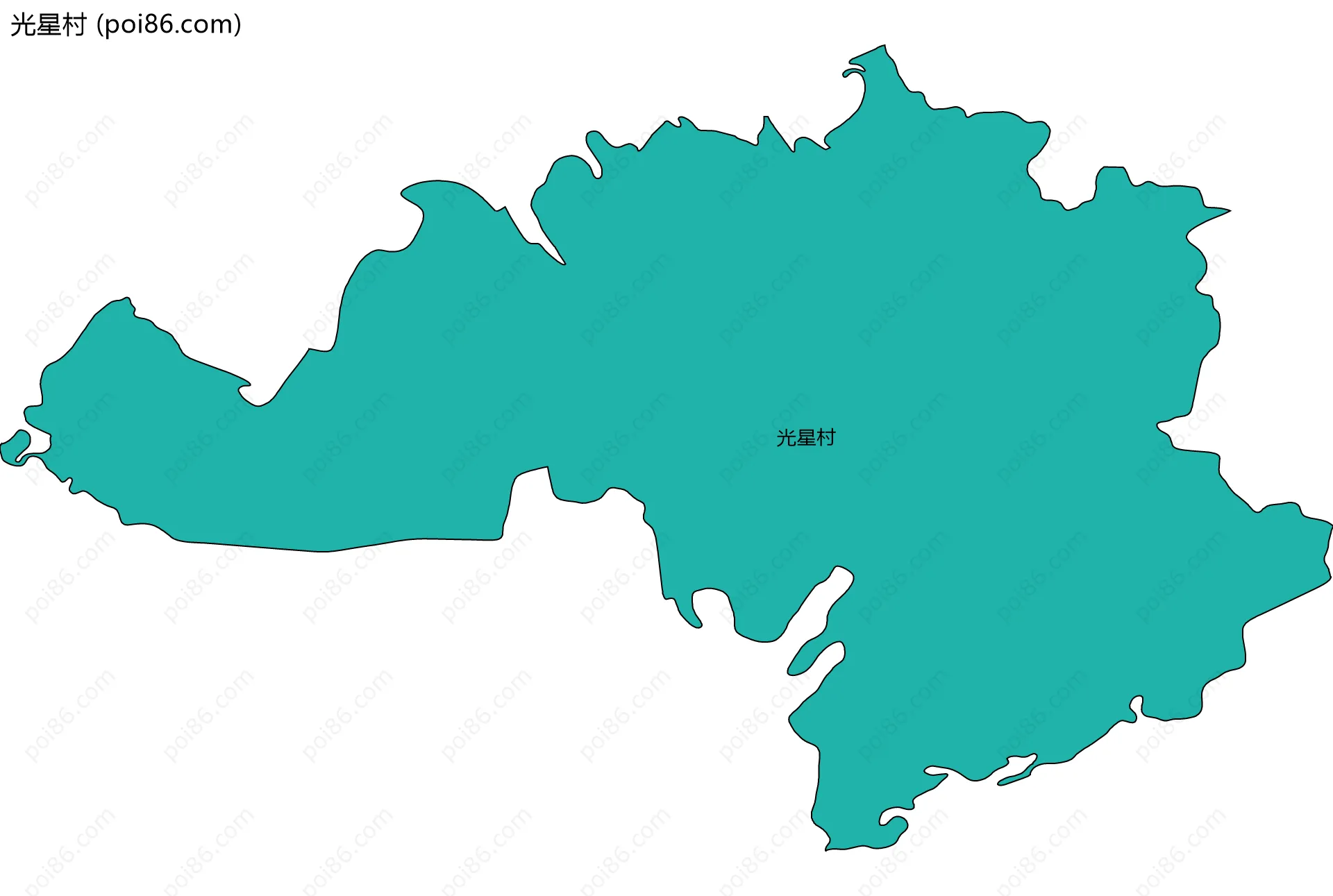 光星村边界地图