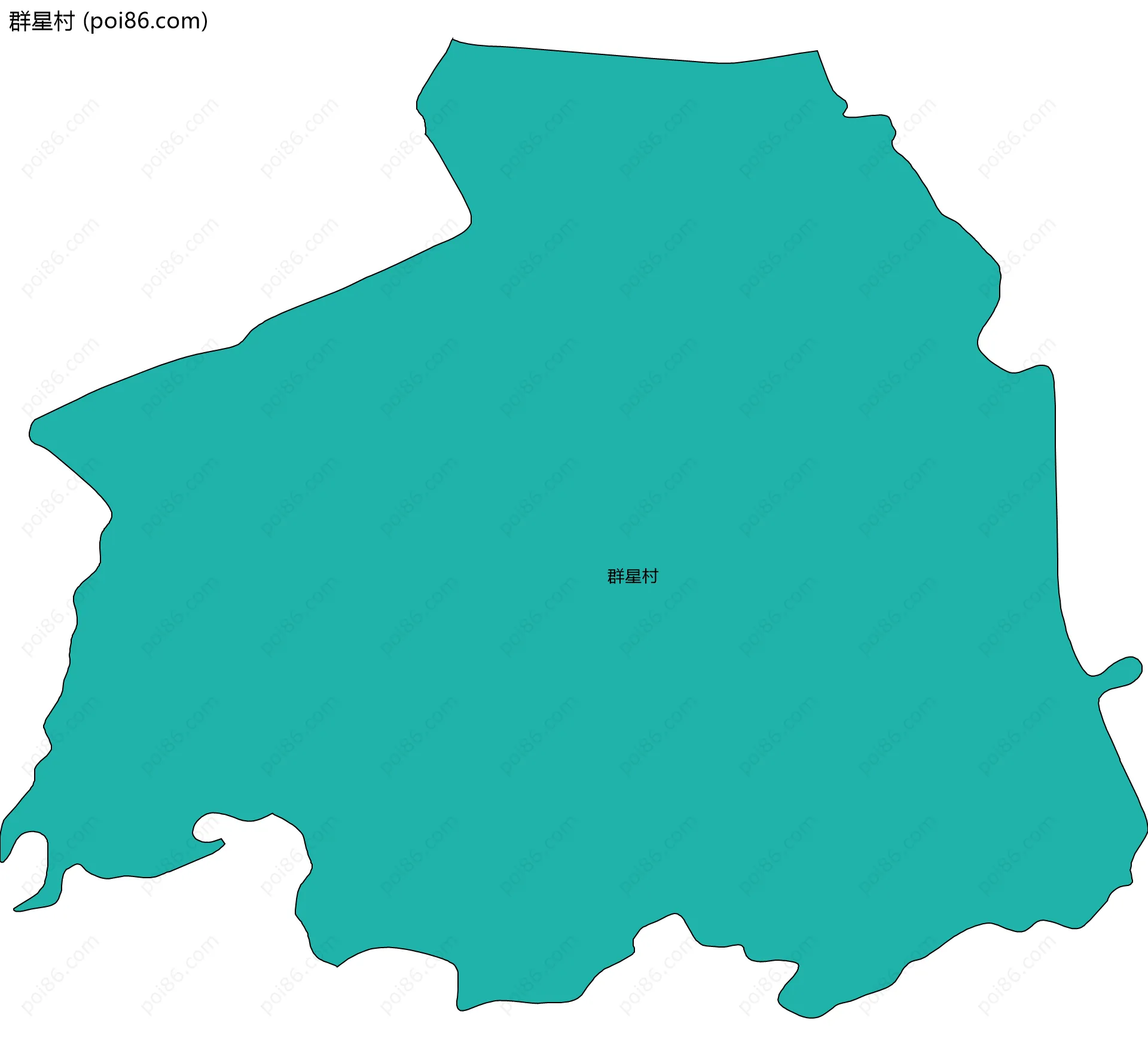 群星村边界地图