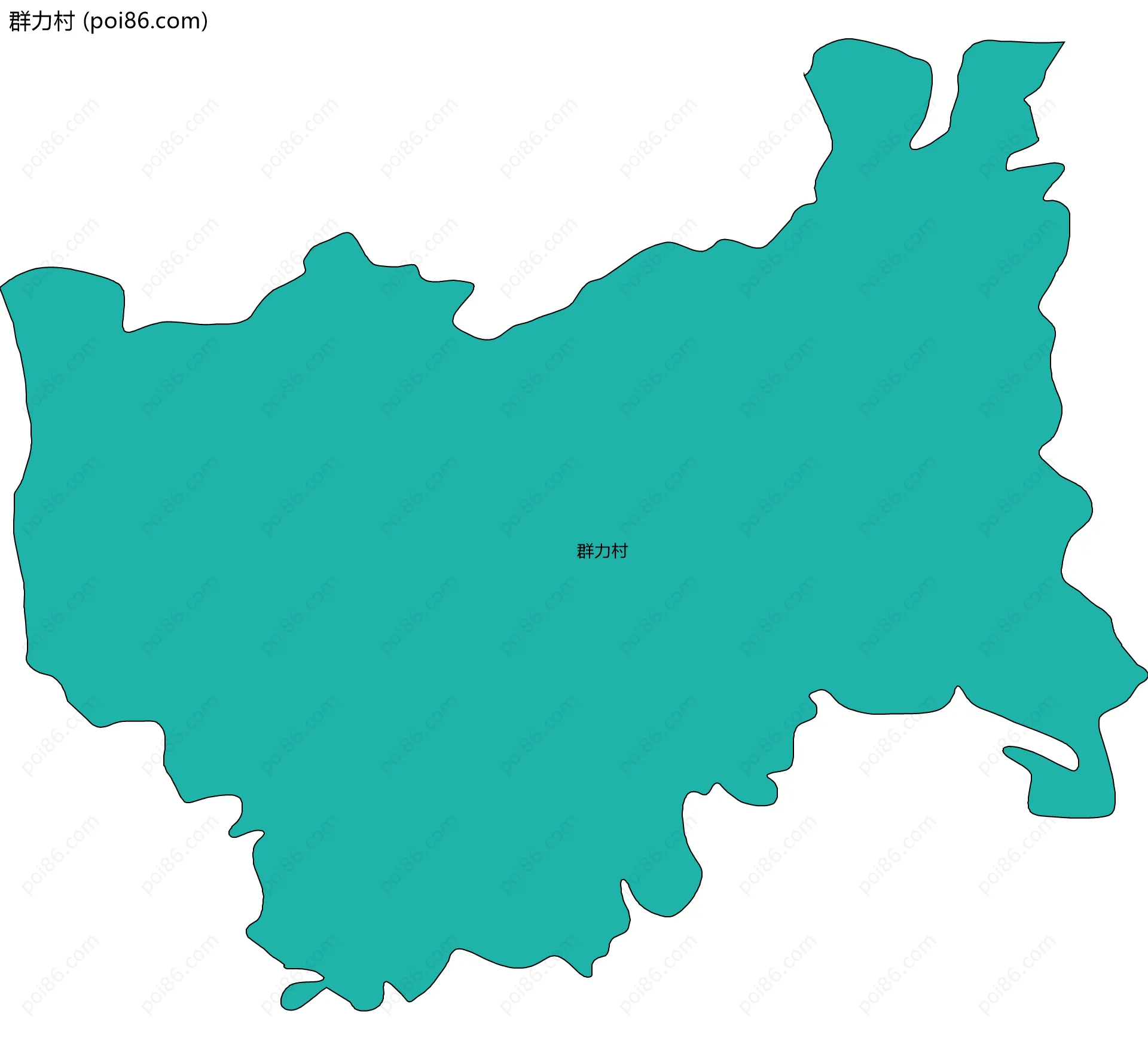 群力村边界地图