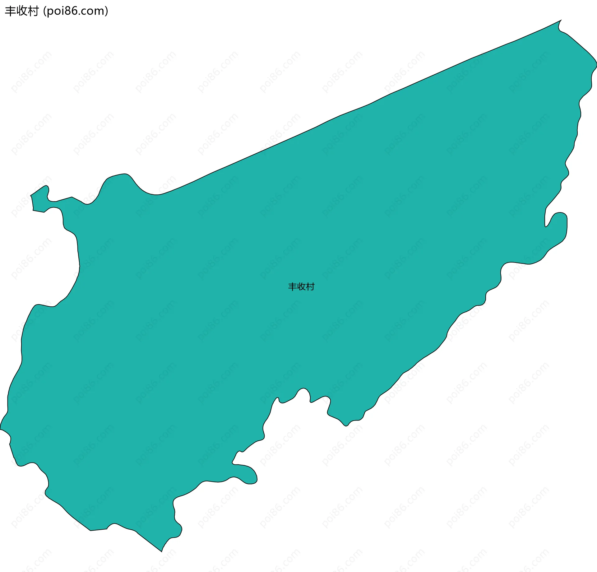 丰收村边界地图