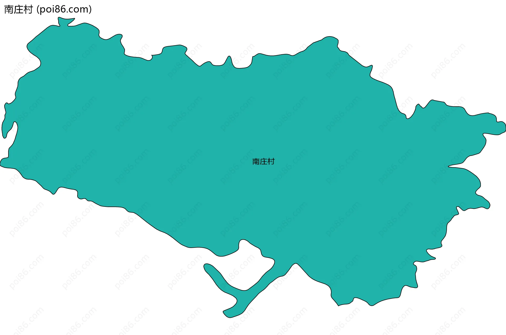 南庄村边界地图