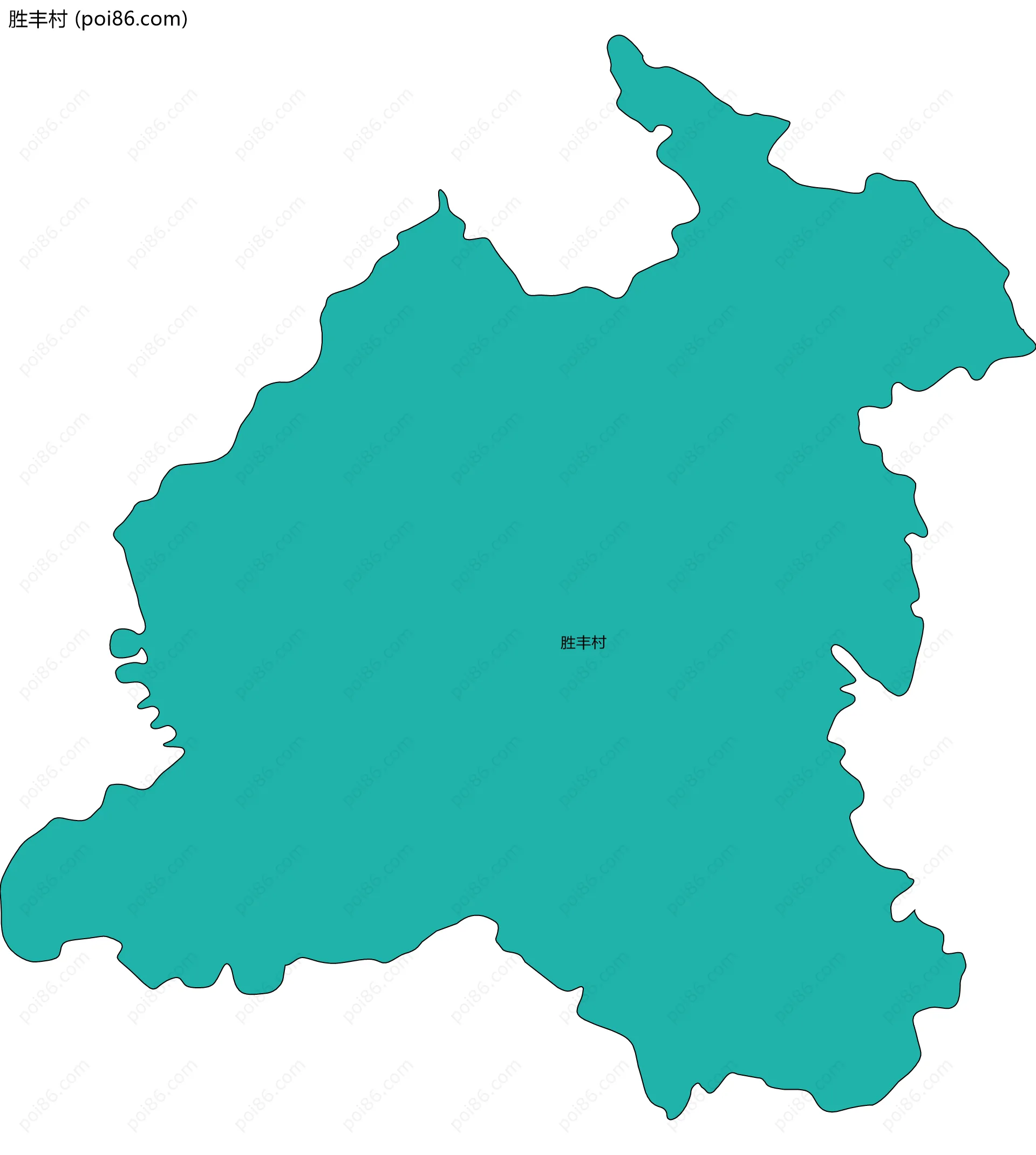 胜丰村边界地图