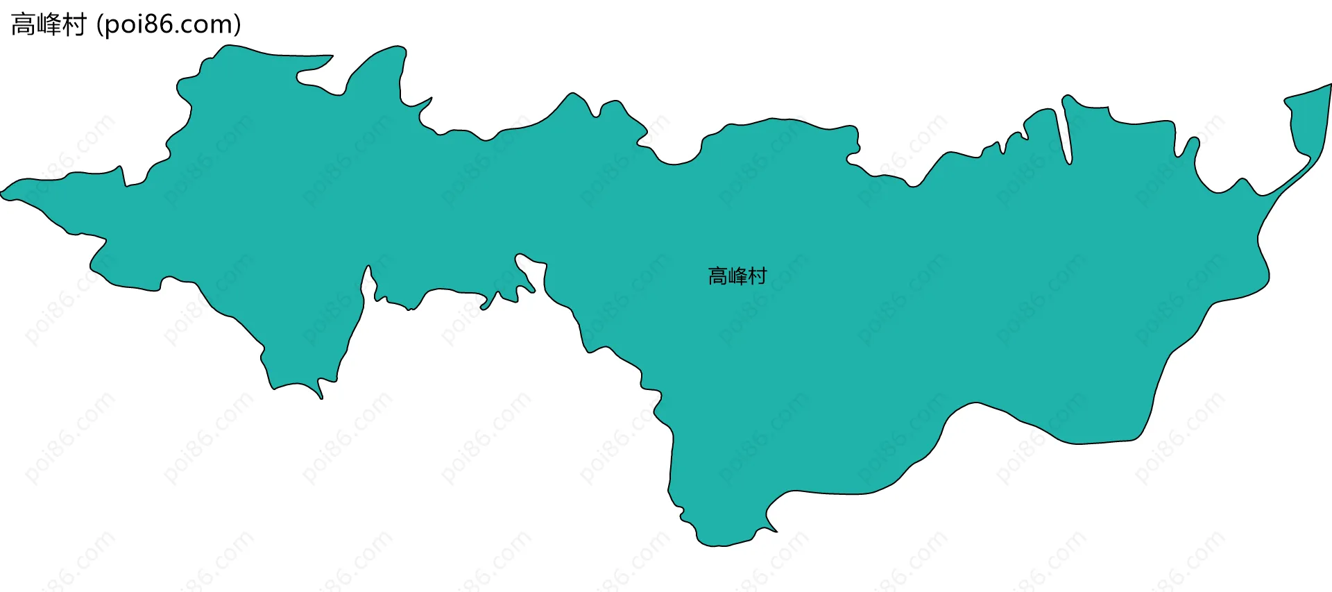 高峰村边界地图