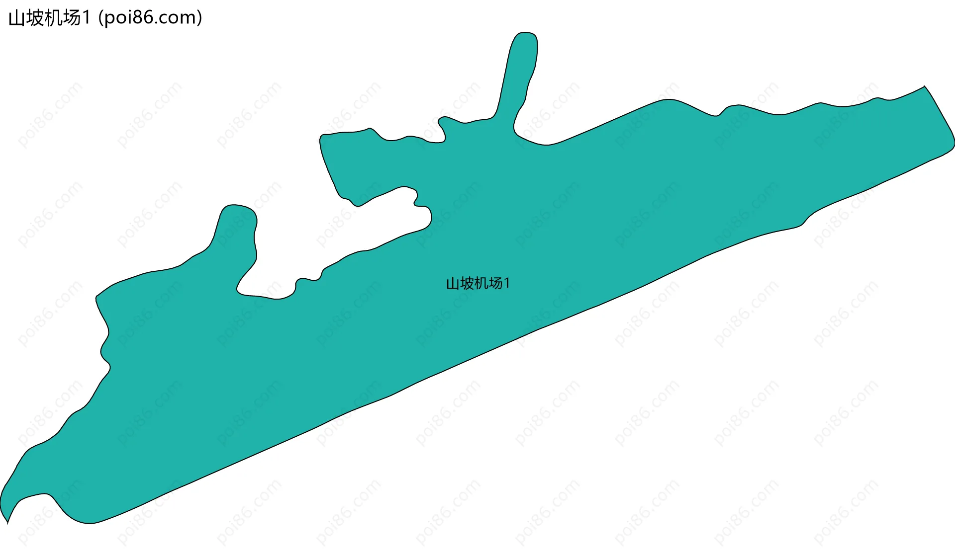 山坡机场1边界地图