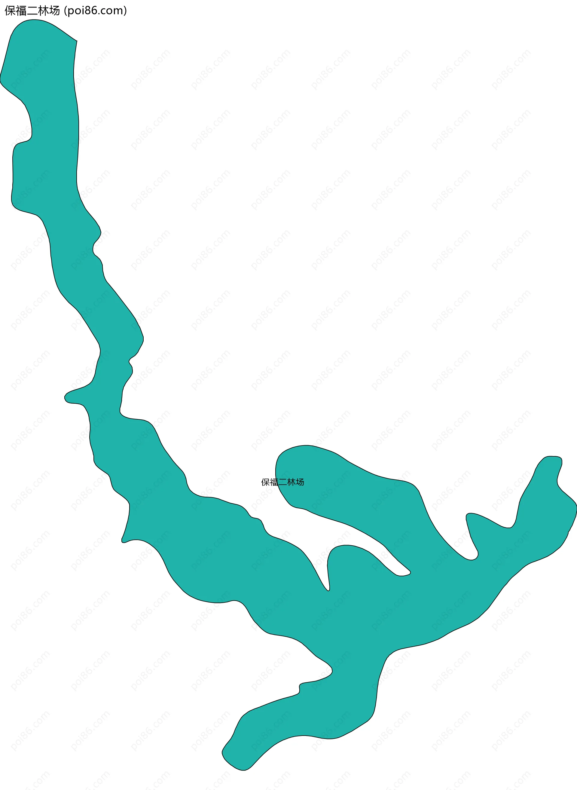 保福二林场边界地图