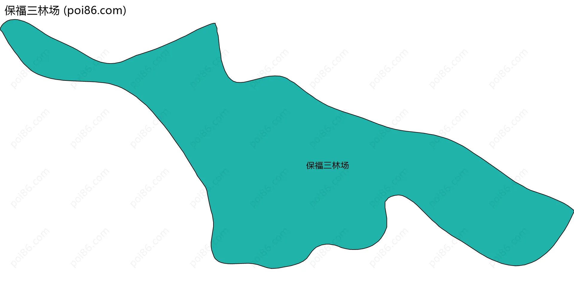 保福三林场边界地图