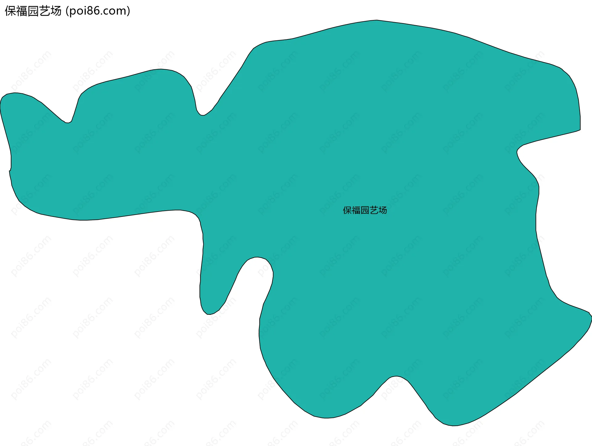 保福园艺场边界地图