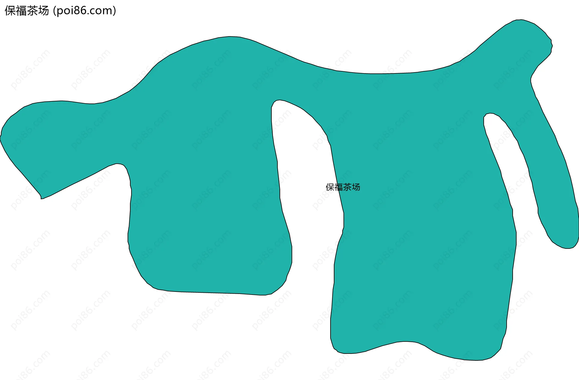 保福茶场边界地图