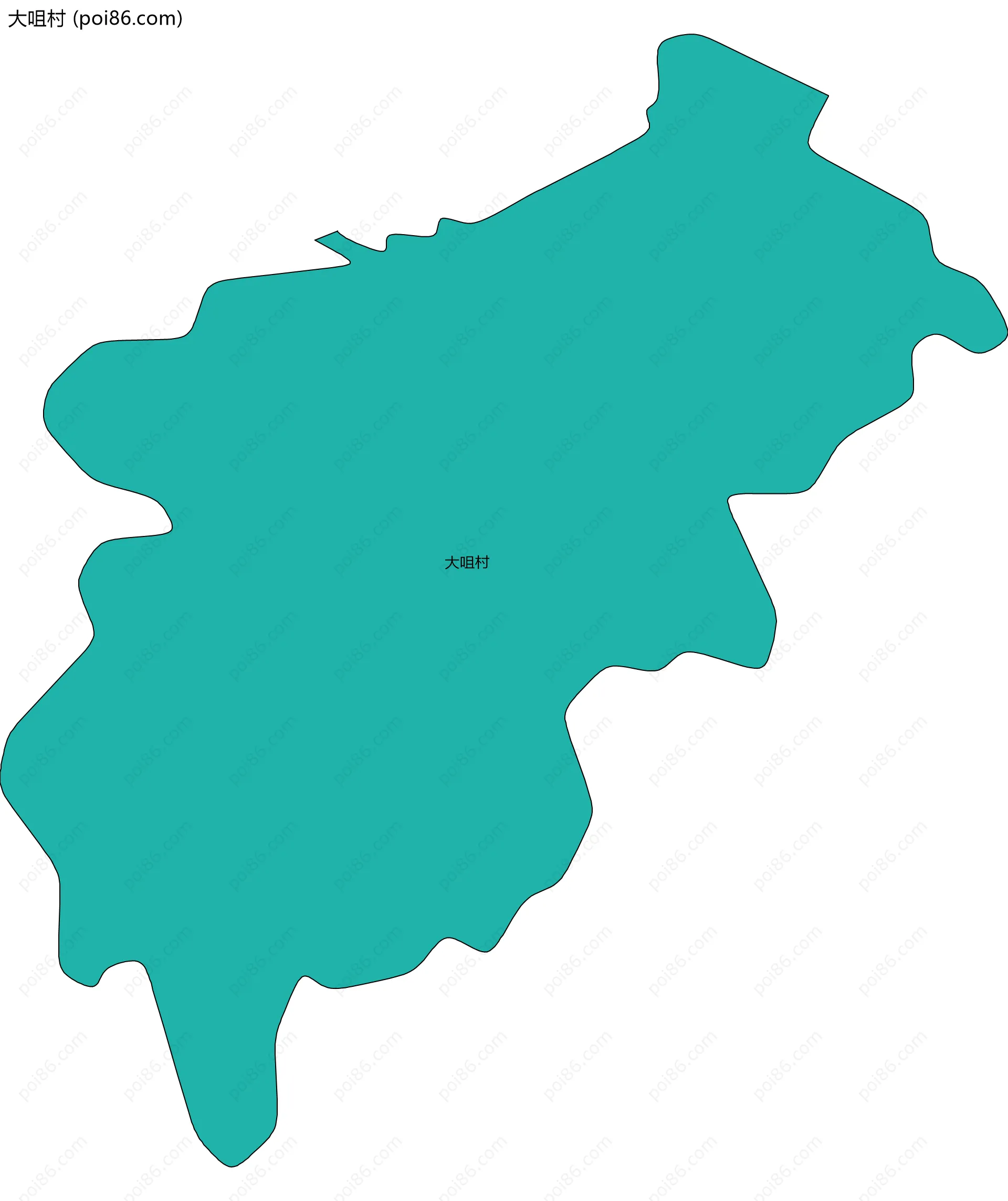 大咀村边界地图