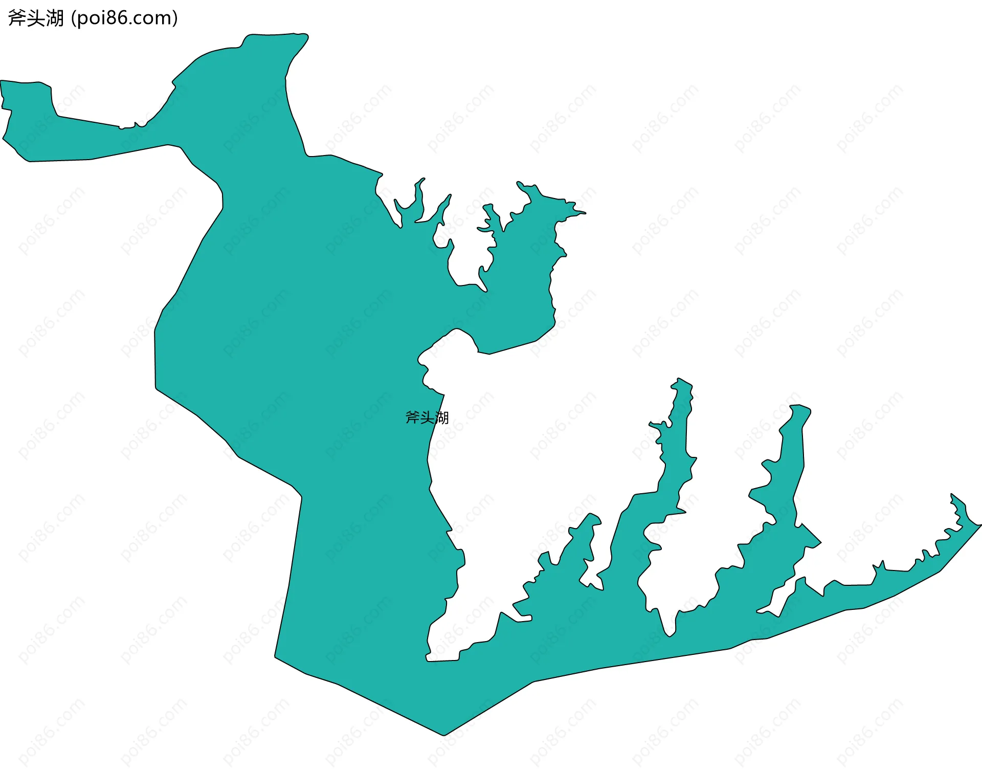 斧头湖边界地图