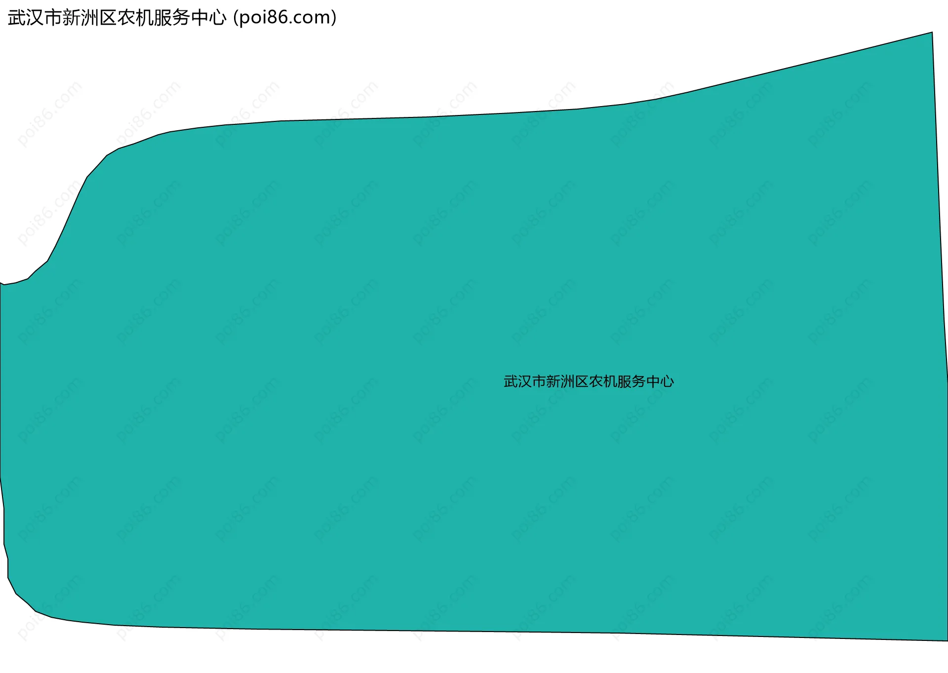 武汉市新洲区农机服务中心边界地图