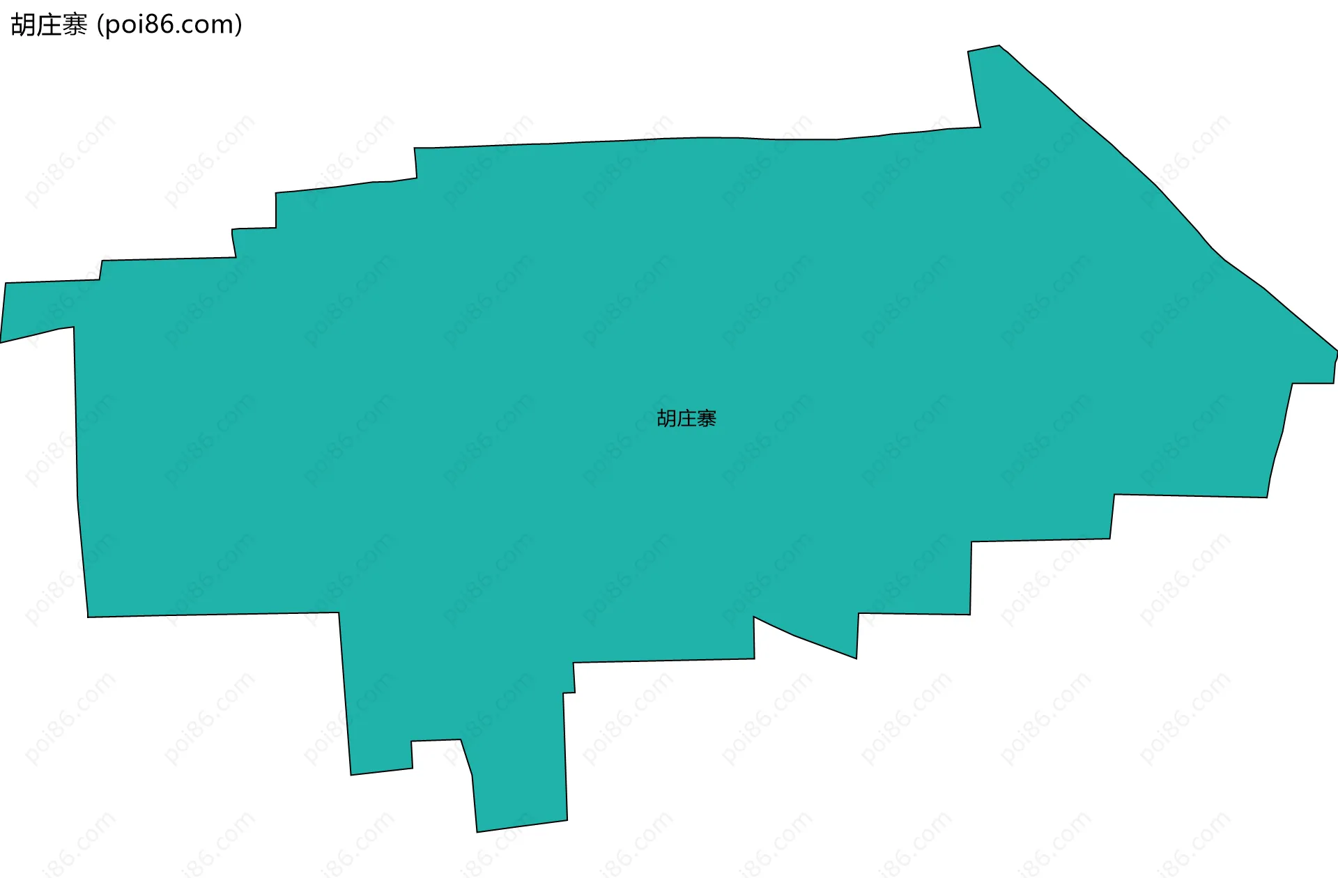 胡庄寨边界地图