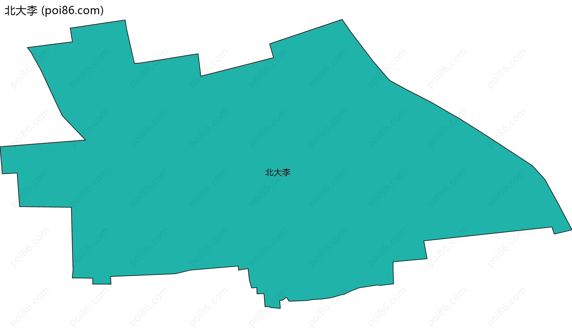 北大李边界地图