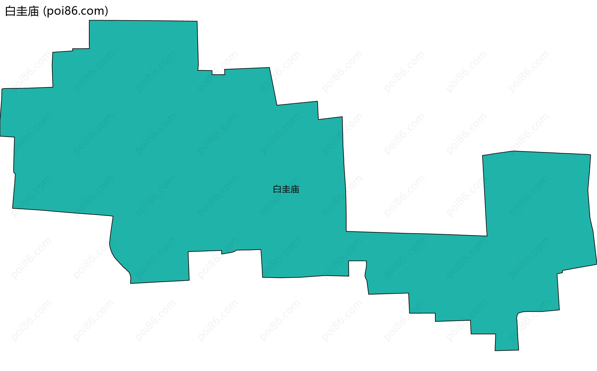 白圭庙边界地图