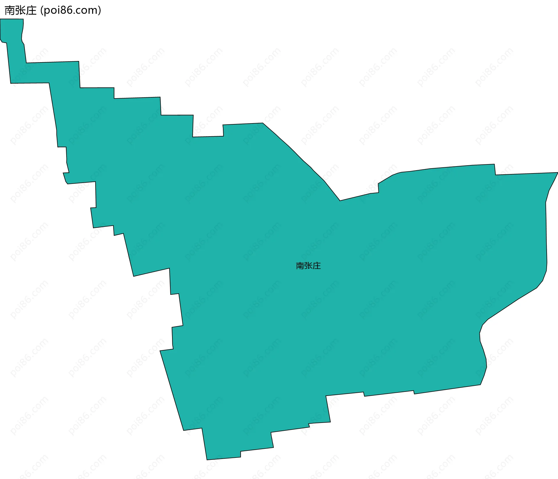 南张庄边界地图