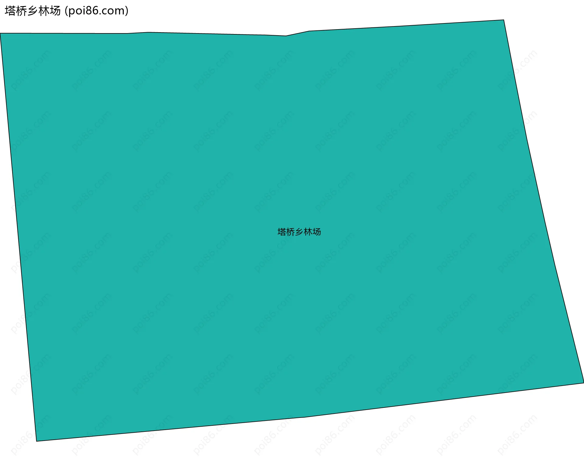 塔桥乡林场边界地图