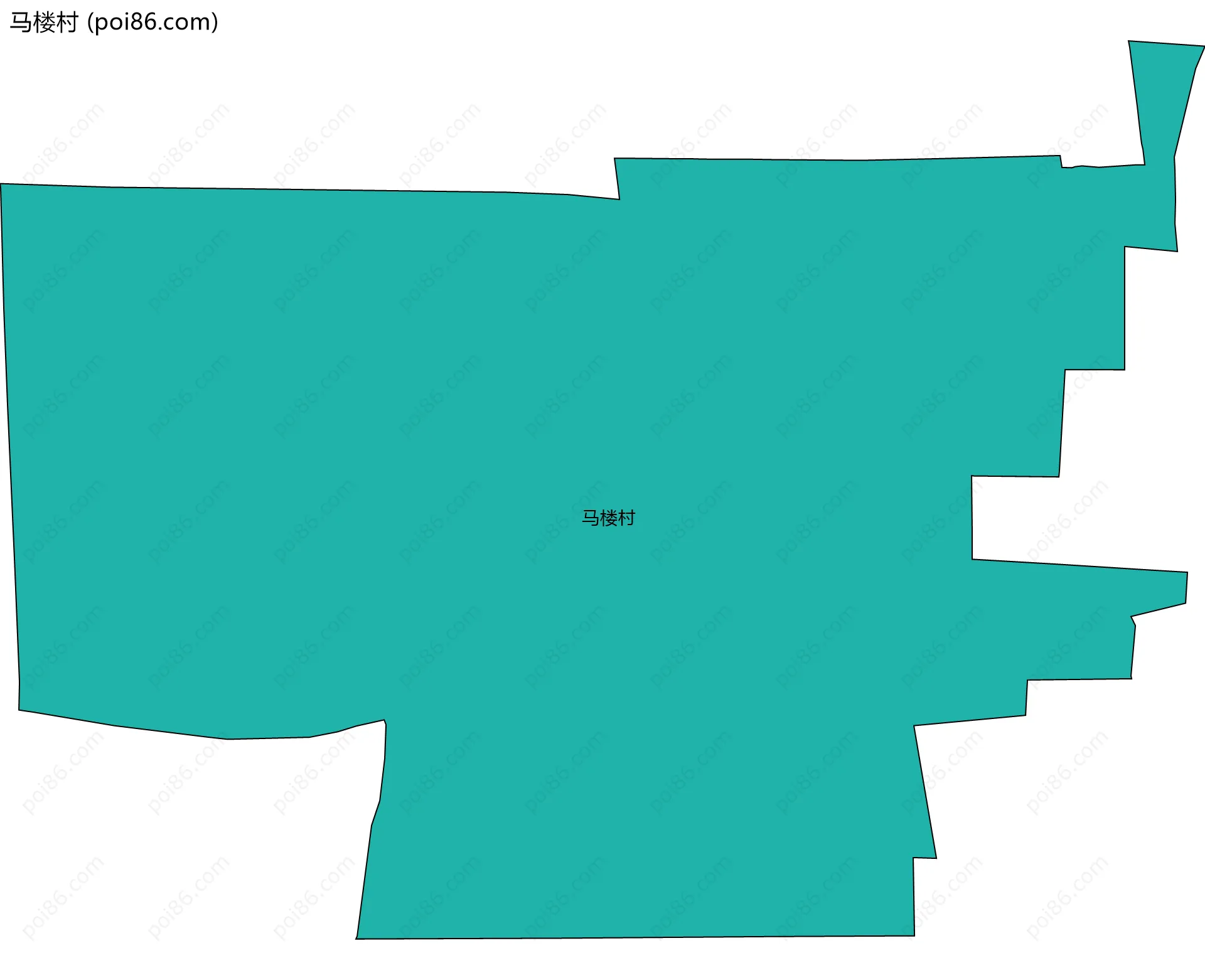 马楼村边界地图